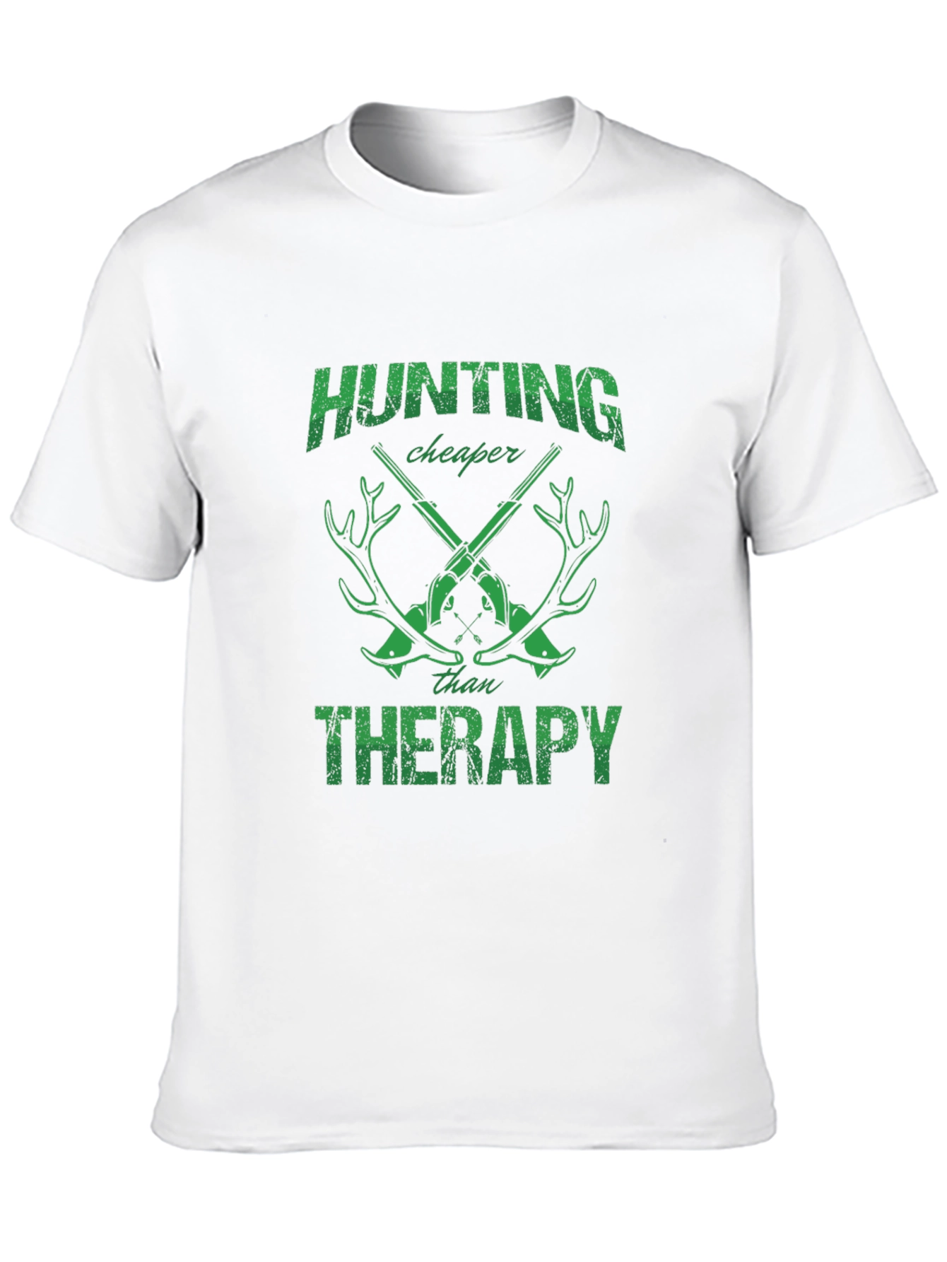 Hunting Cheaper Than Therapy Graphic T-Shirt