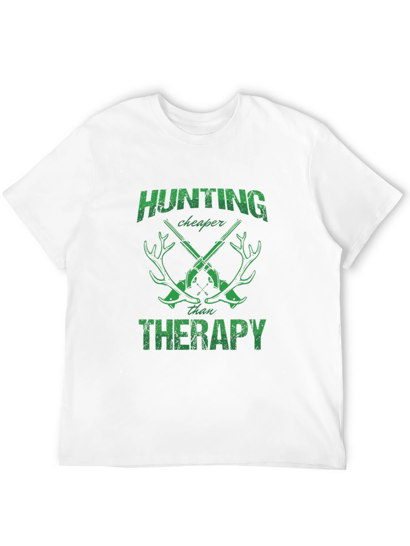 Hunting Cheaper Than Therapy Graphic T-Shirt