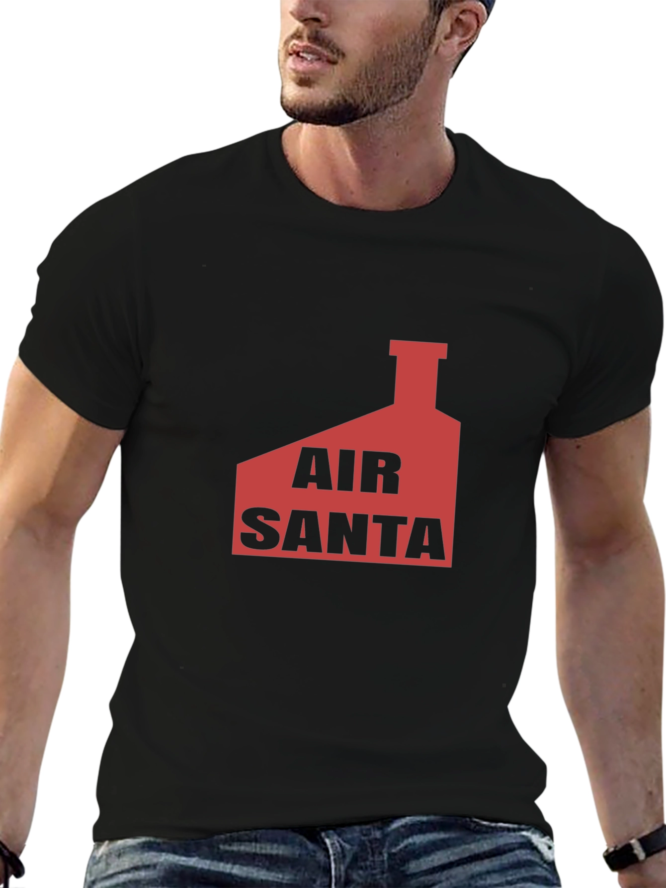 Air Santa Graphic Tee - Black