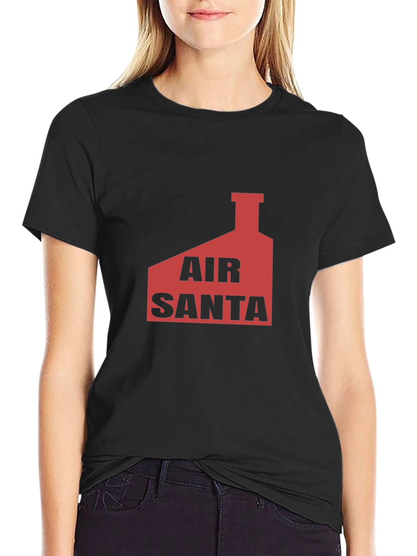 Air Santa Graphic Tee - Black