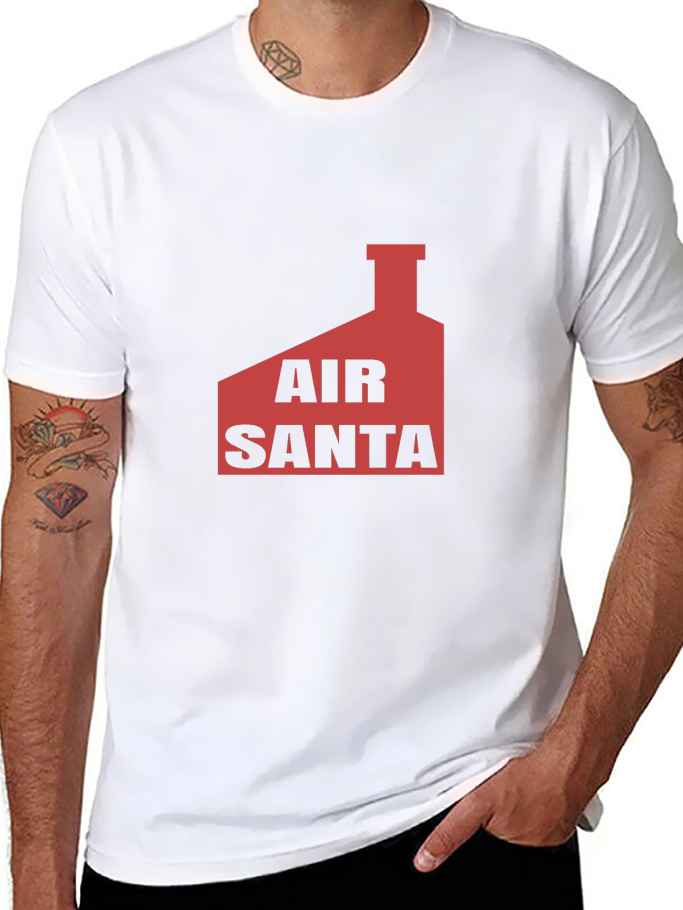 Air Santa Graphic Tee - Black