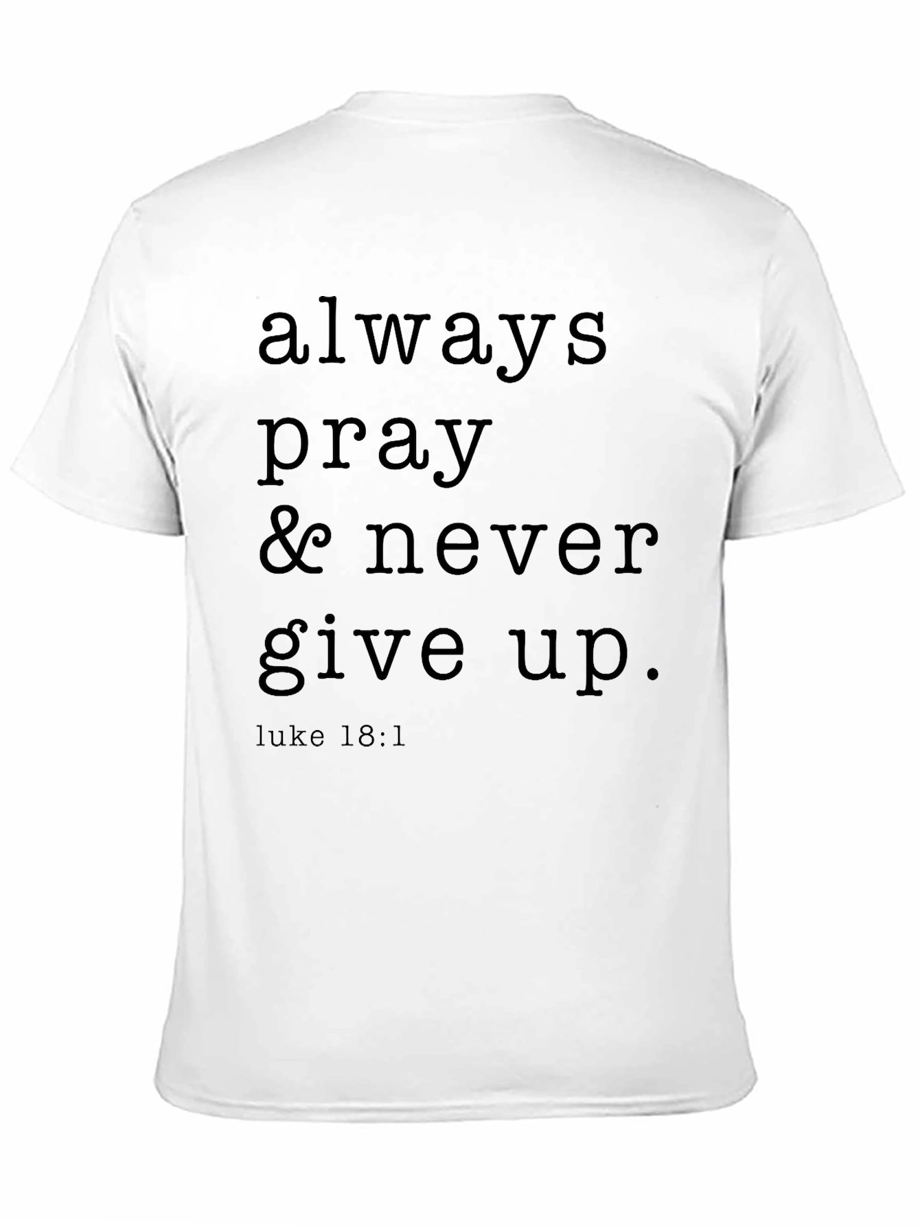 Always Pray Black Graphic Tee