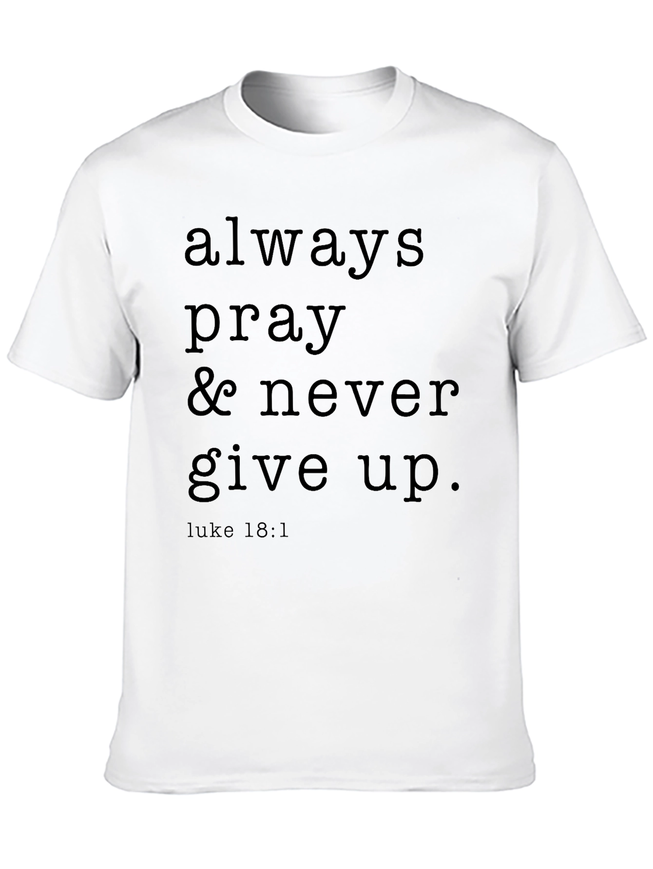 Always Pray Black Graphic Tee