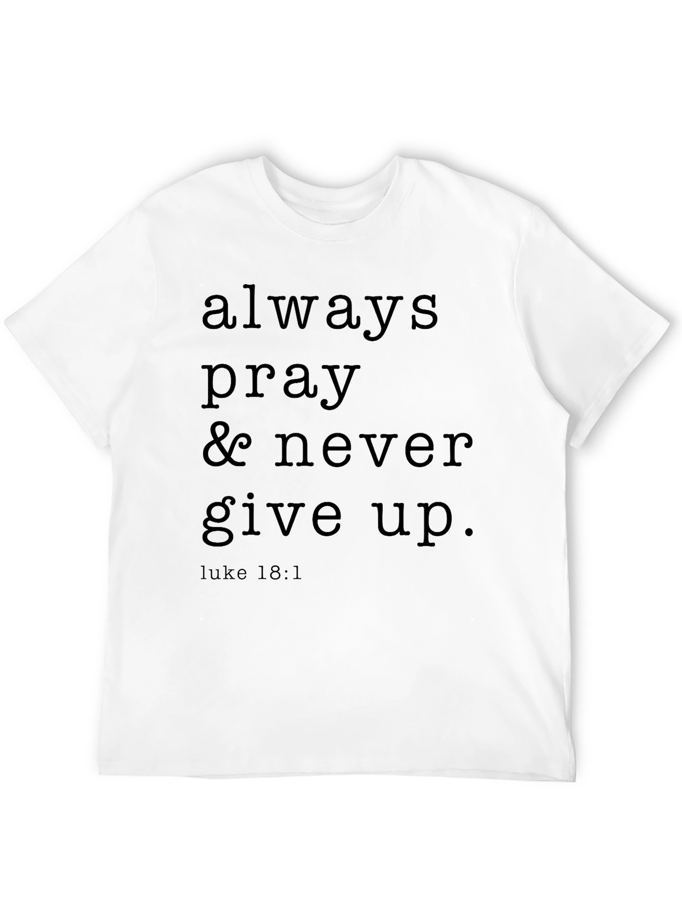 Always Pray Black Graphic Tee