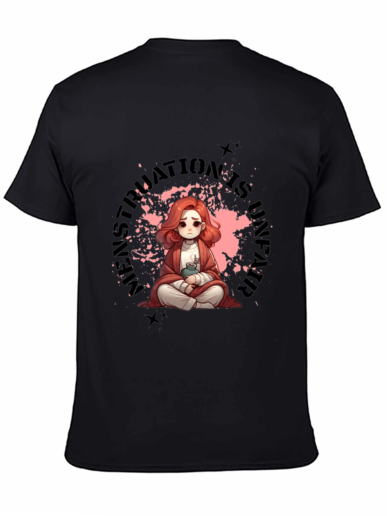 Anime Girl Menstruation is Never Fair T-Shirt