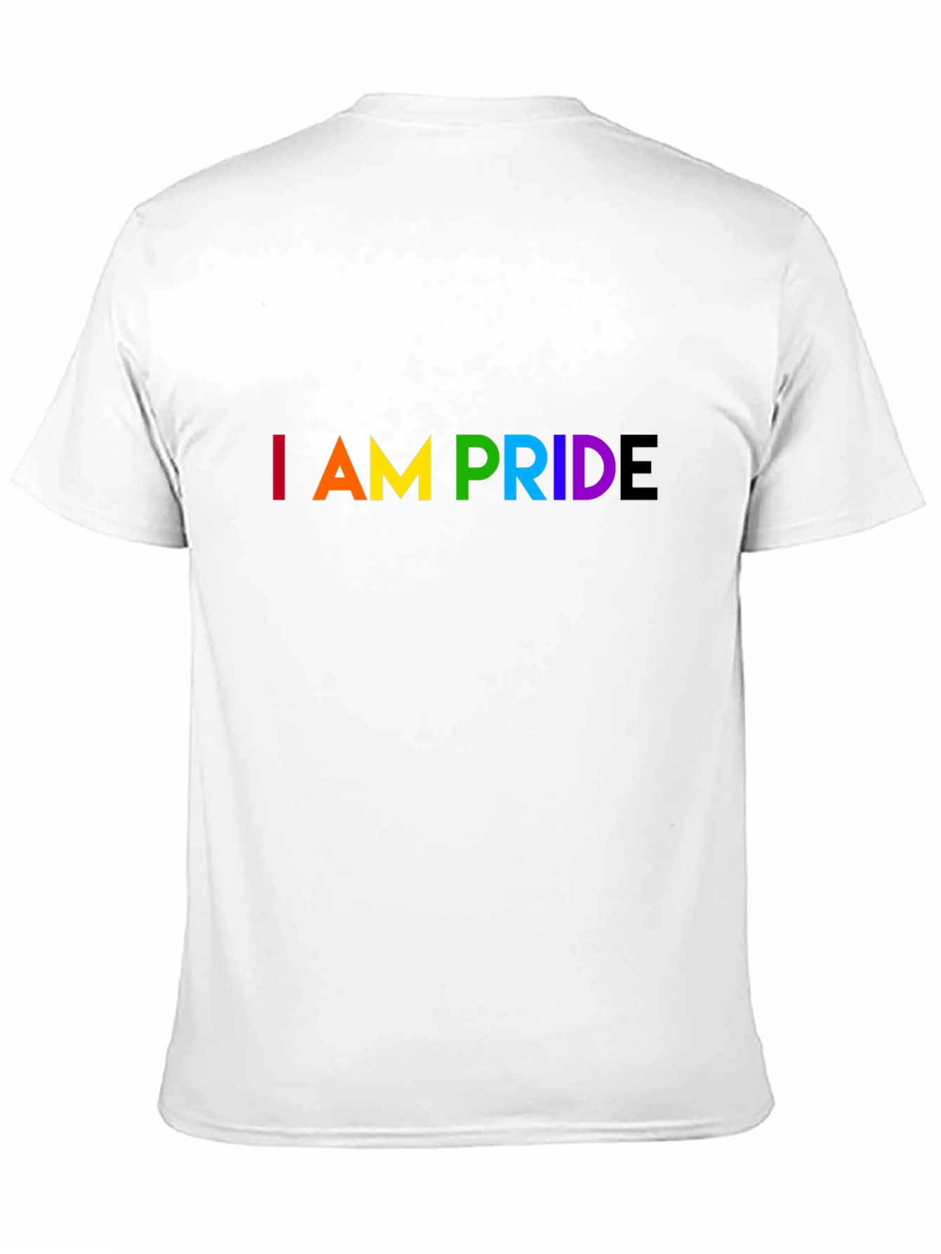 I am Pride LGBTQ+ Rainbow Graphic Tee - Black