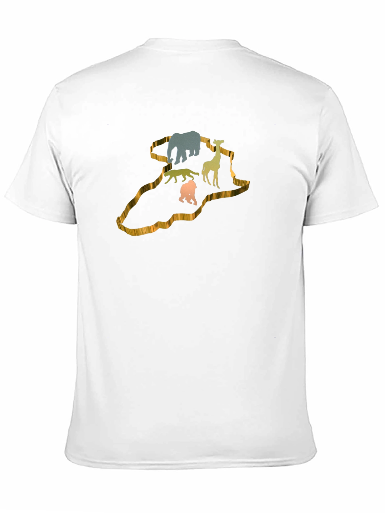 African Animals Silhouette Graphic T-Shirt