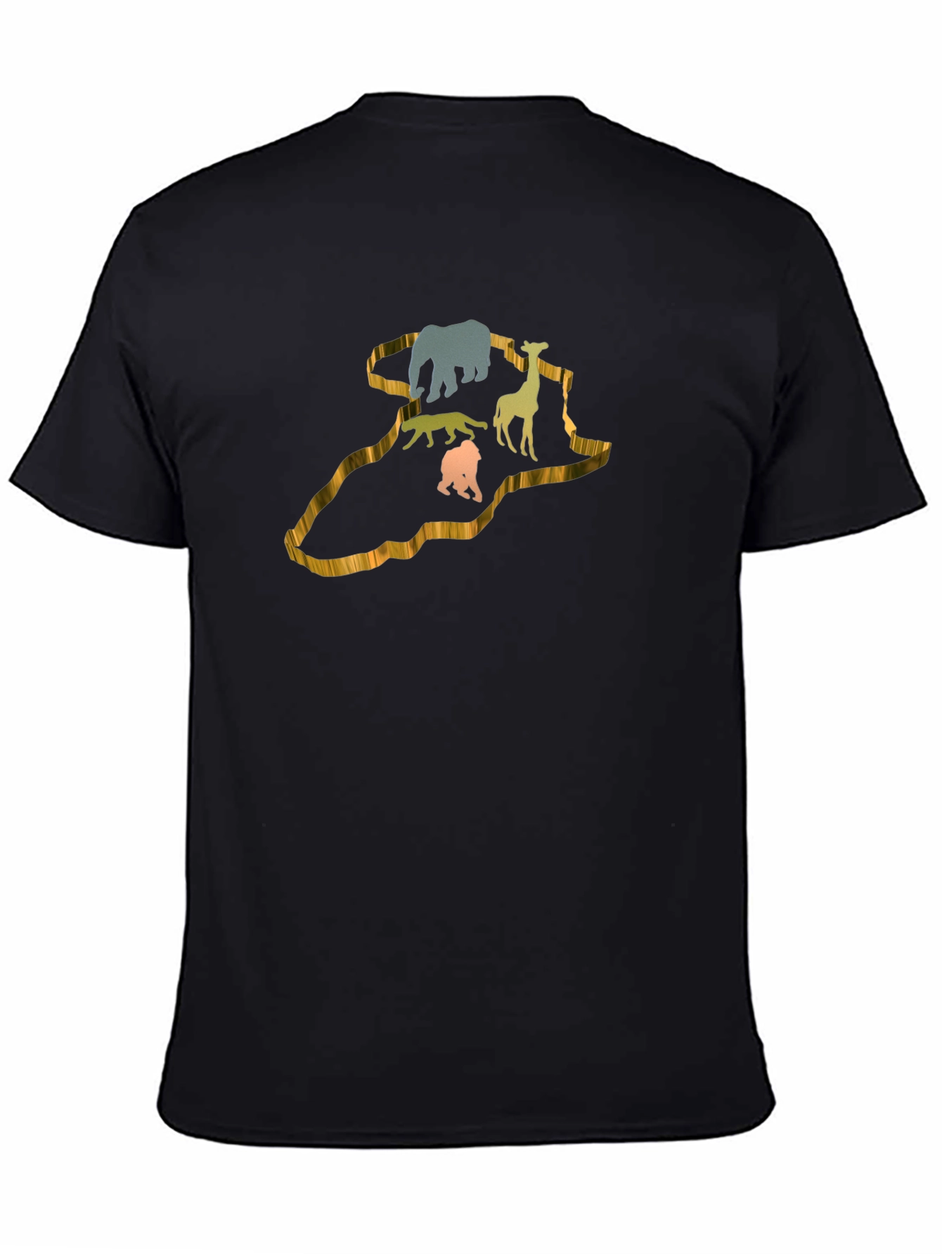 African Animals Silhouette Graphic T-Shirt