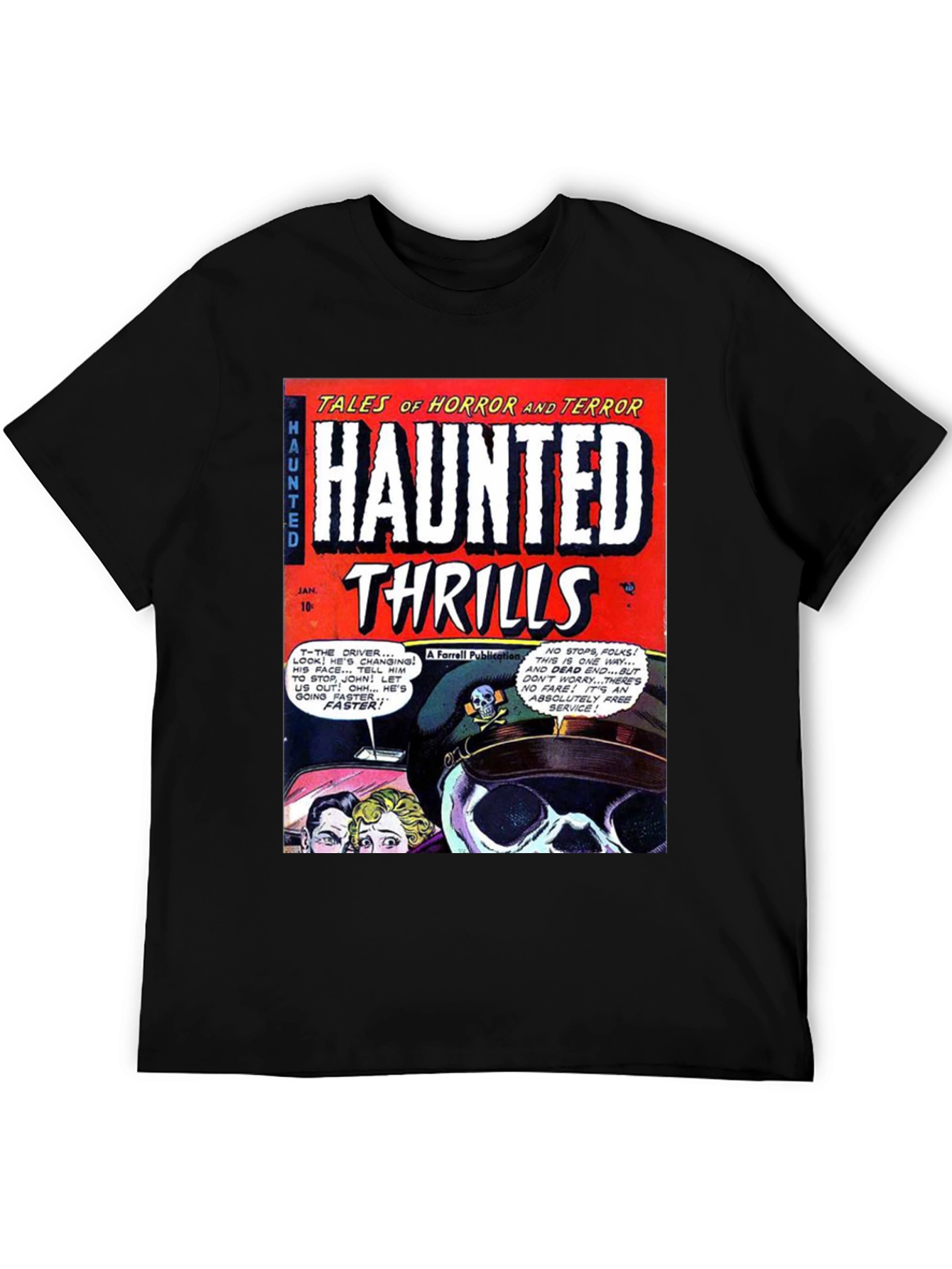 Haunted Thrills Comic Book T-Shirt