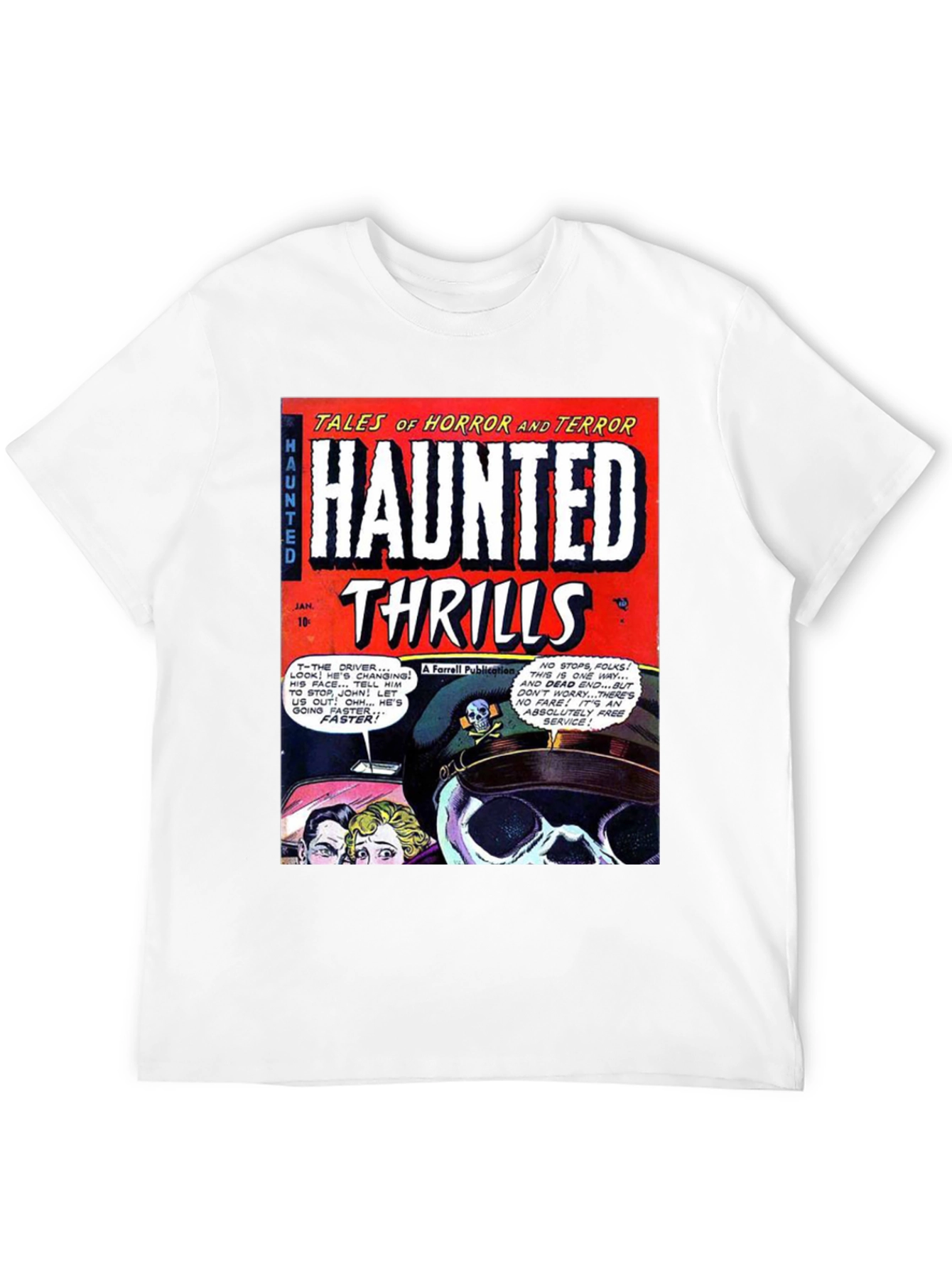 Haunted Thrills Comic Book T-Shirt