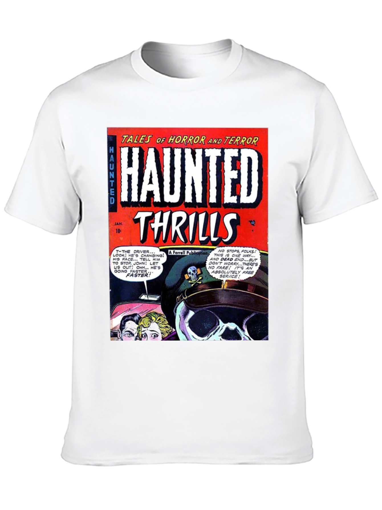 Haunted Thrills Comic Book T-Shirt