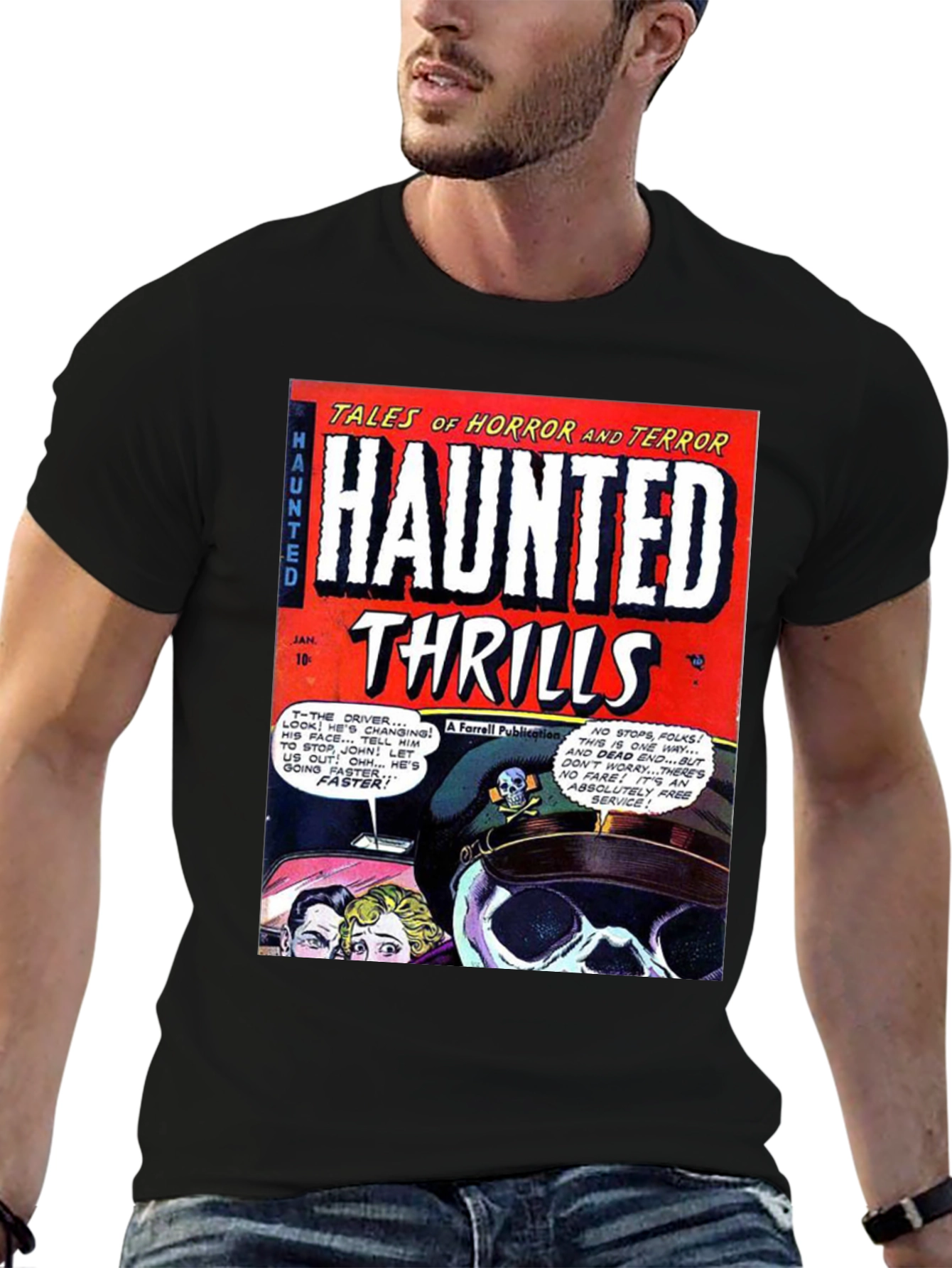 Haunted Thrills Comic Book T-Shirt