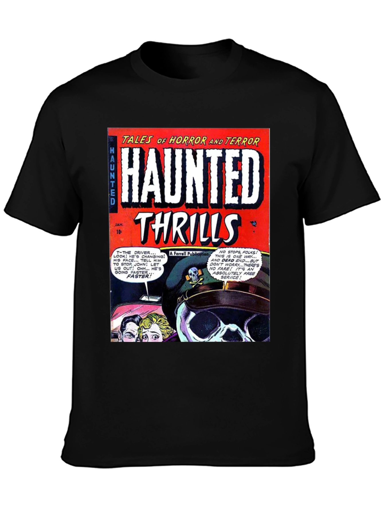 Haunted Thrills Comic Book T-Shirt