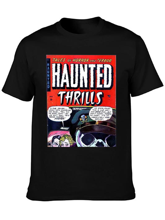 Haunted Thrills Comic Book T-Shirt