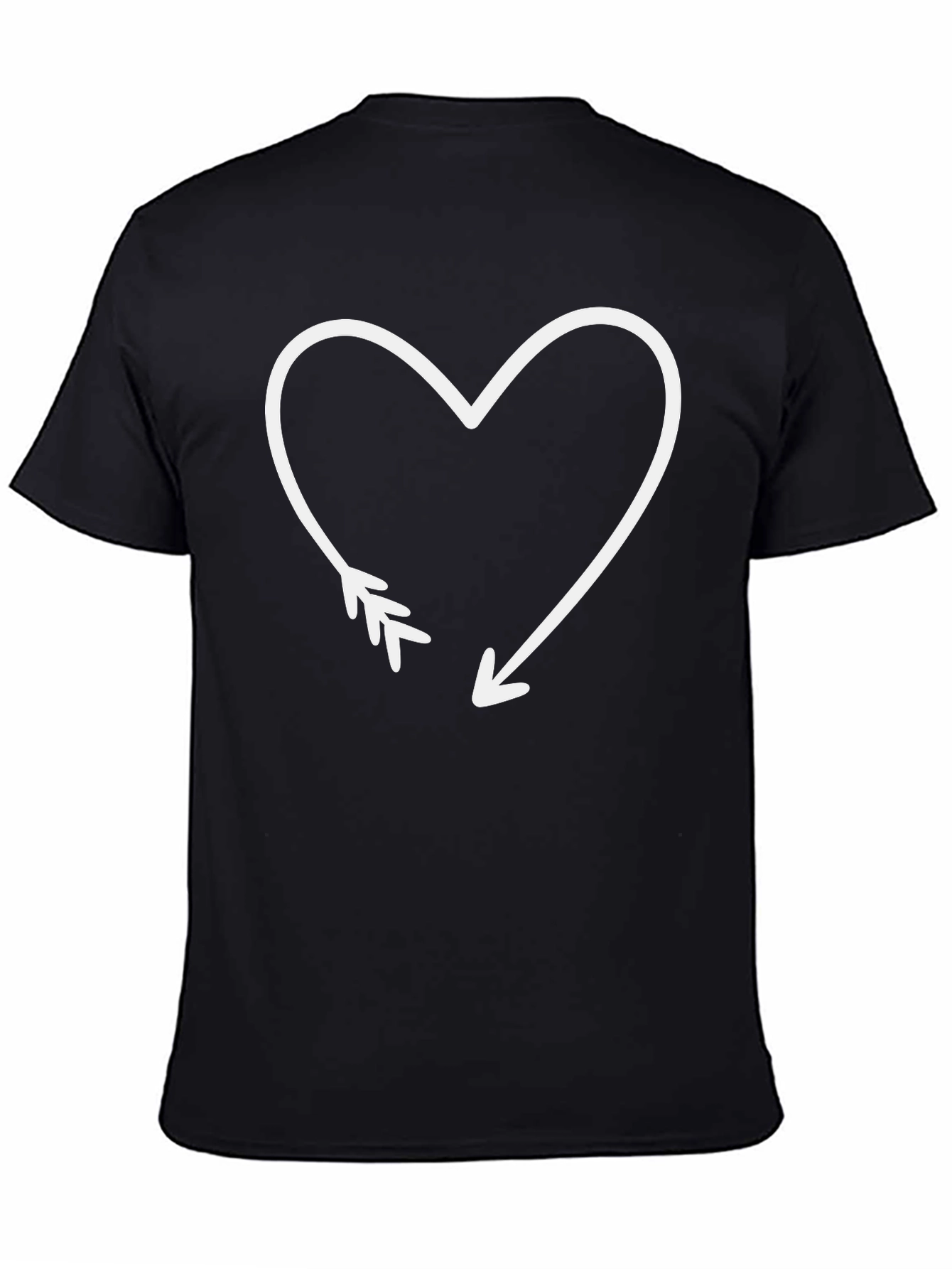 Heart Arrow Graphic Tee - Trendy Love Shirt