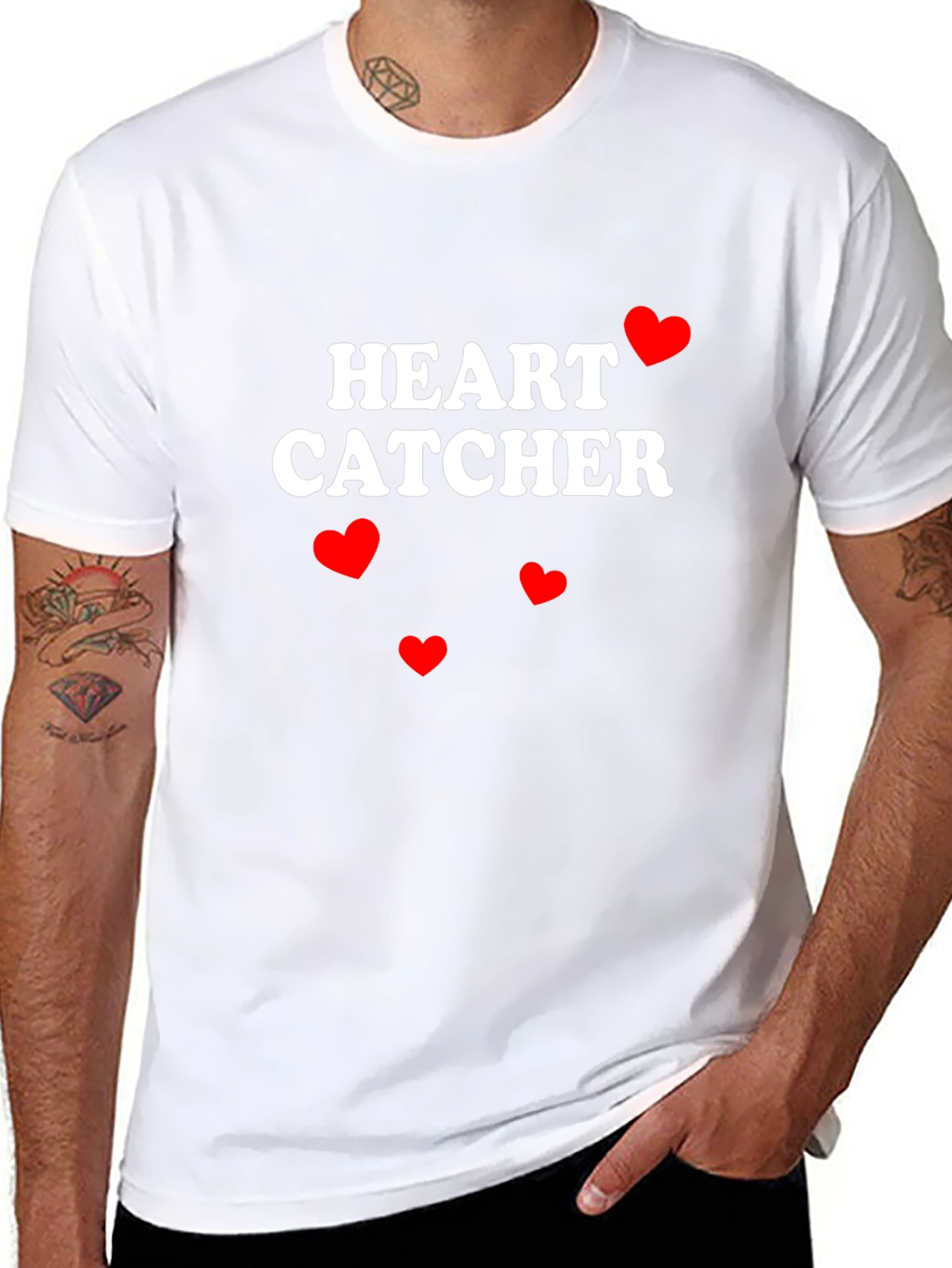 Heart Catcher Graphic Tee - Valentines Day Ready