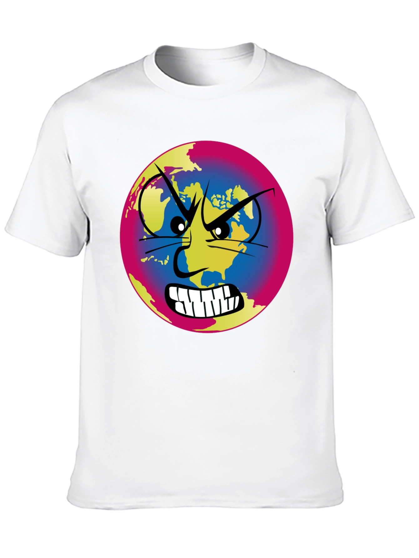 Angry Earth Graphic Tee - Black