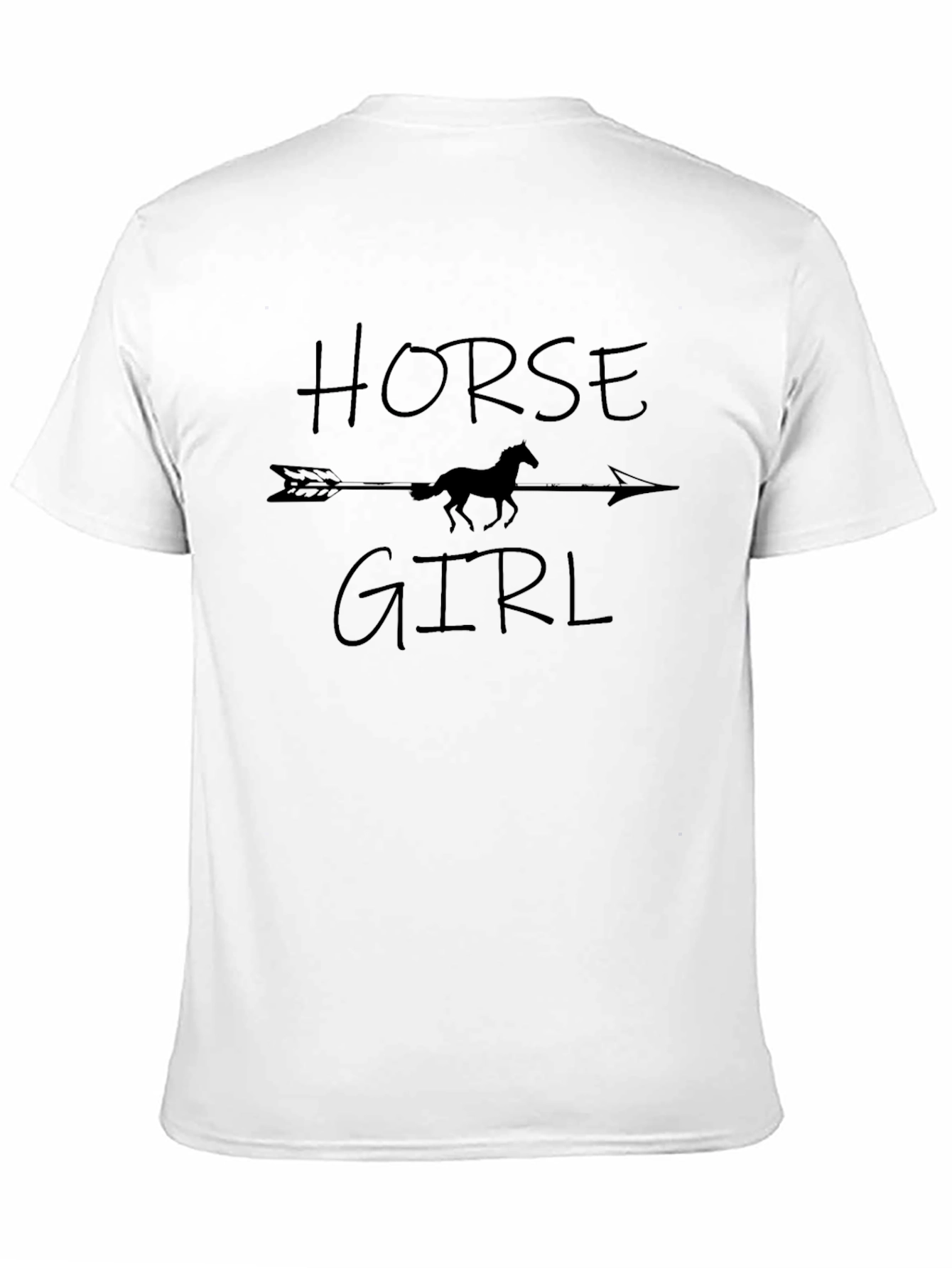 Horse Girl Graphic T-Shirt - Black