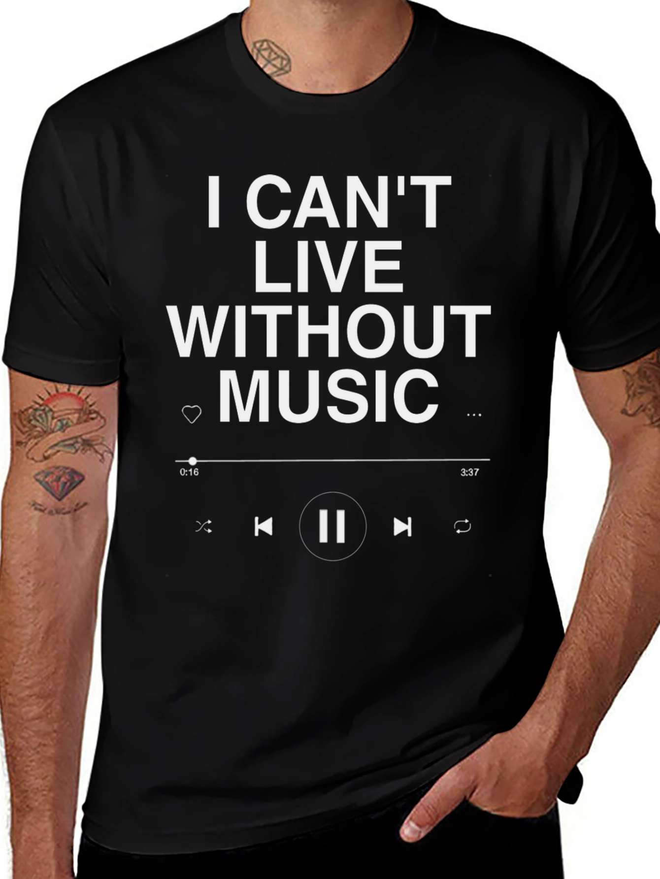 I Cant Live Without Music T-Shirt