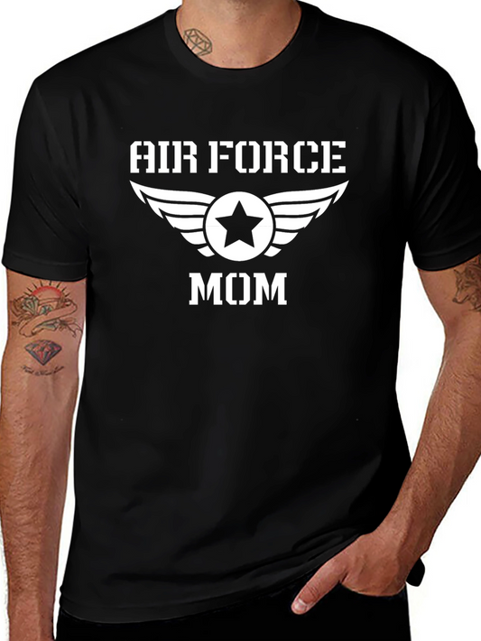 Air Force Mom Graphic Tee - Stylish Comfort