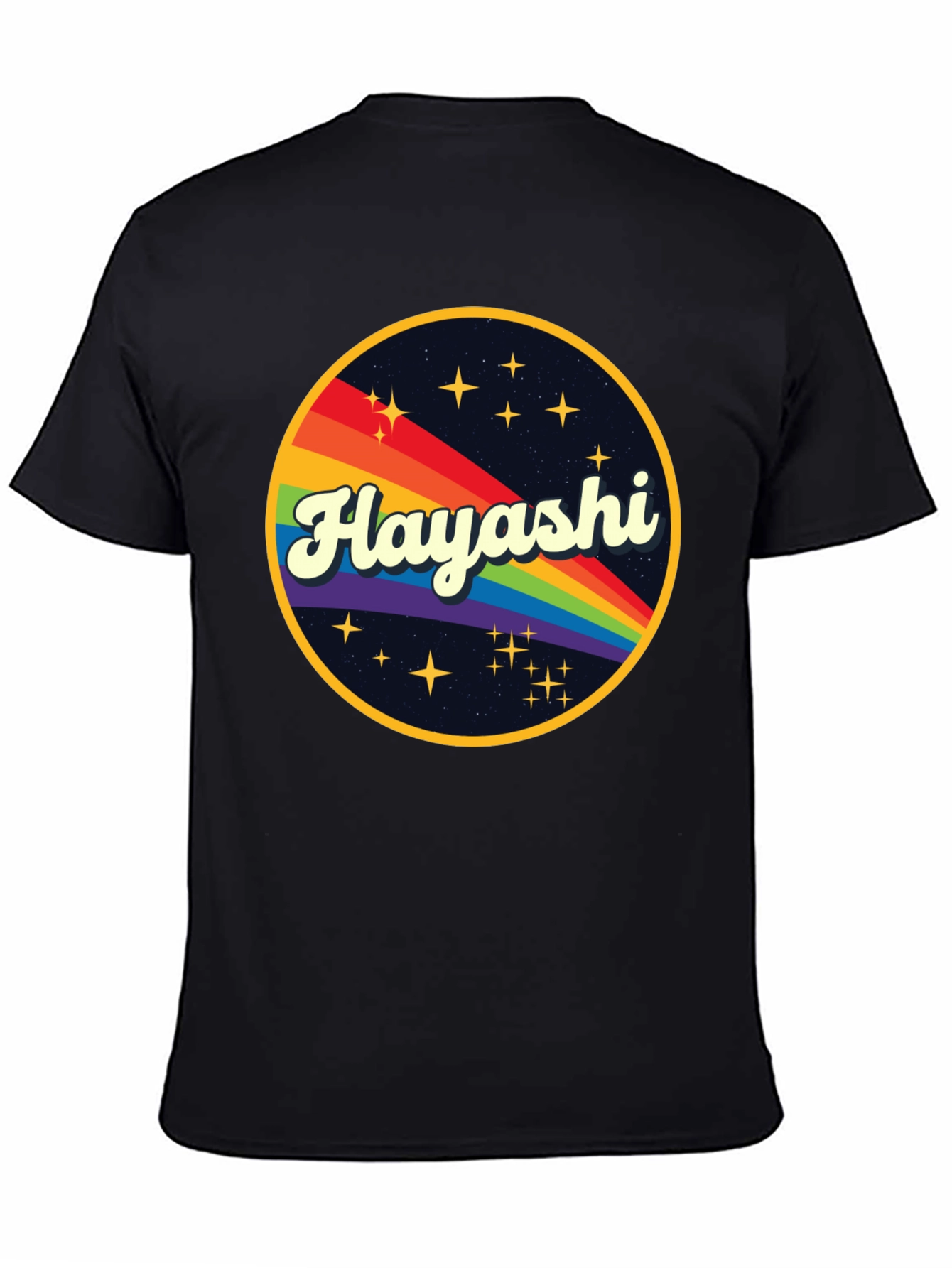 Hayashi Rainbow Graphic Tee - Retro Style