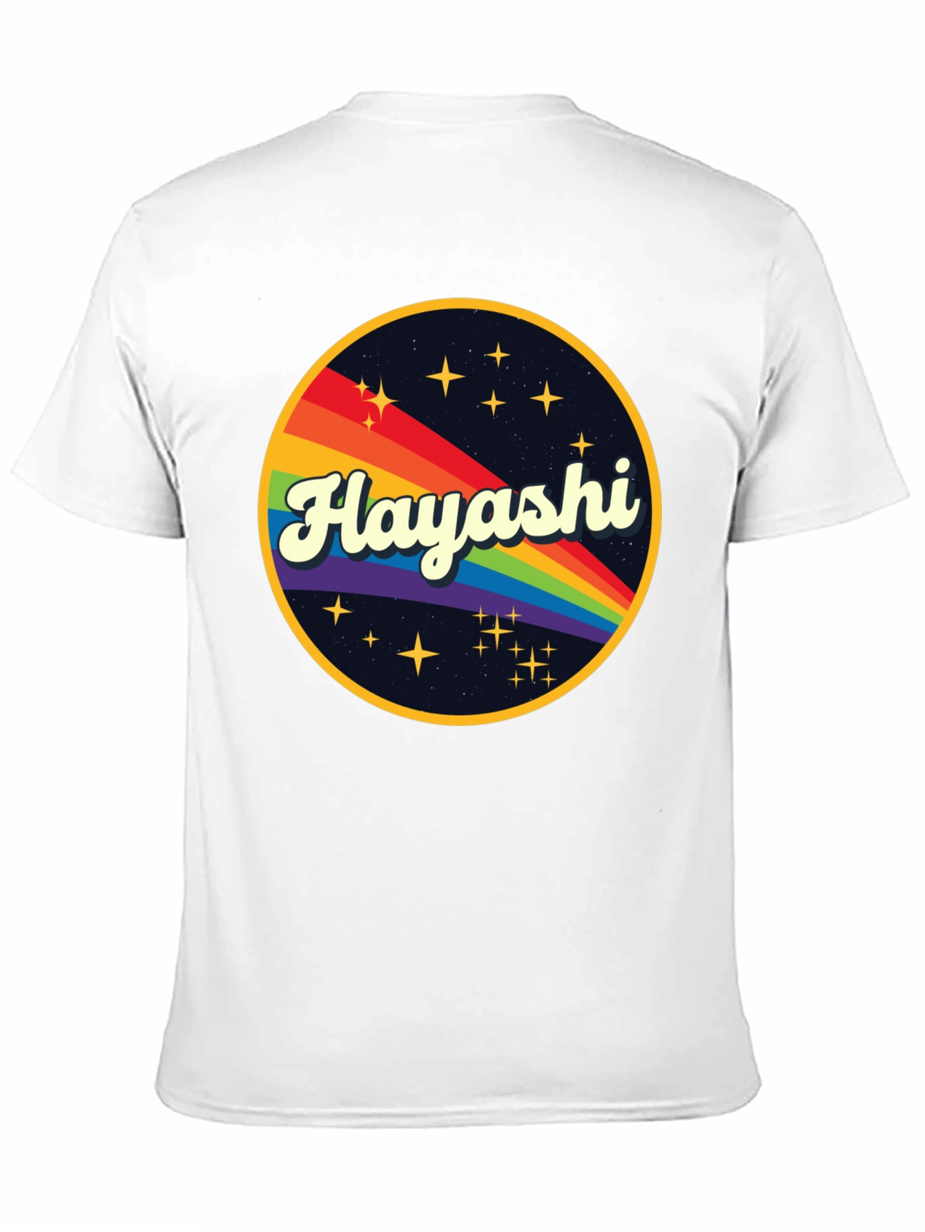 Hayashi Rainbow Graphic Tee - Retro Style