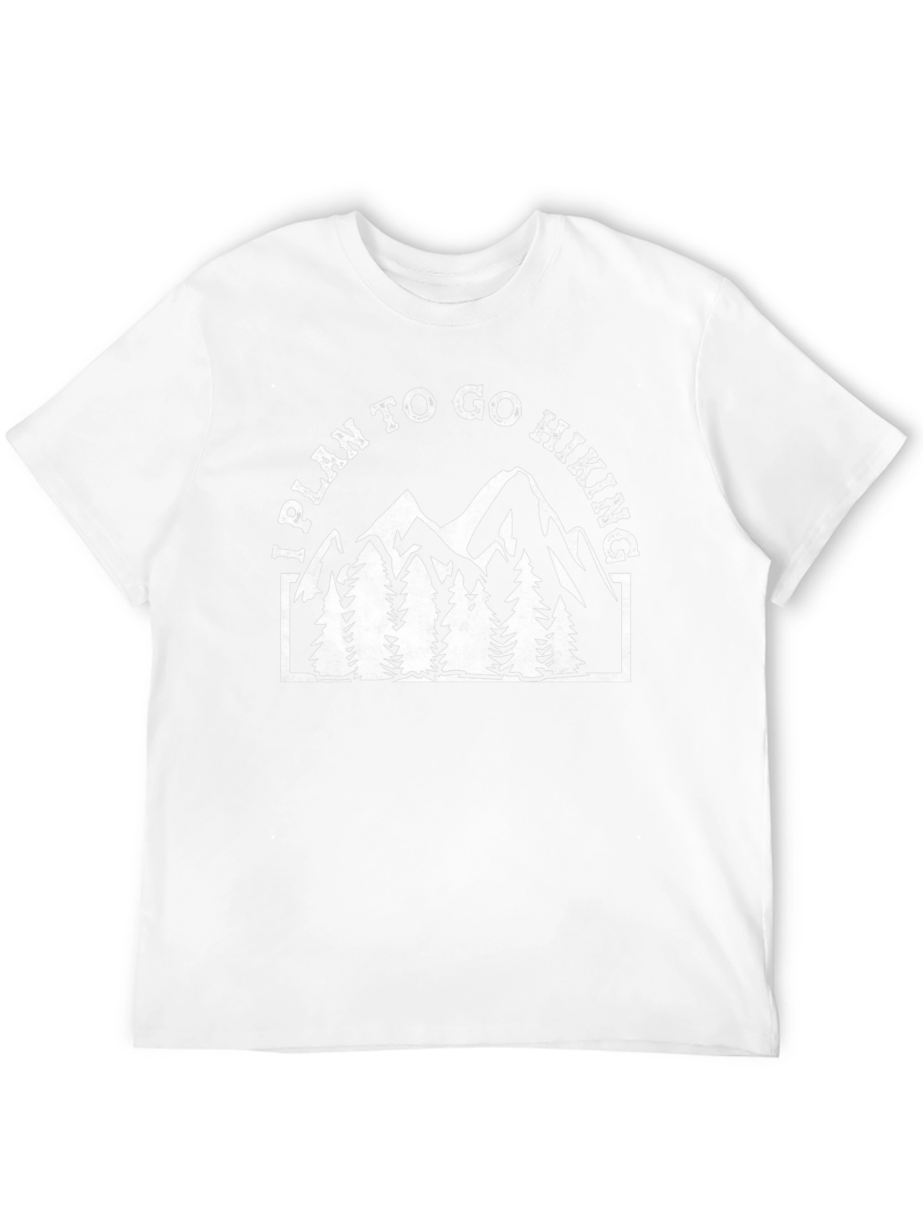 Hiking T-Shirt: I Plan to Go Hiking Graphic Tee