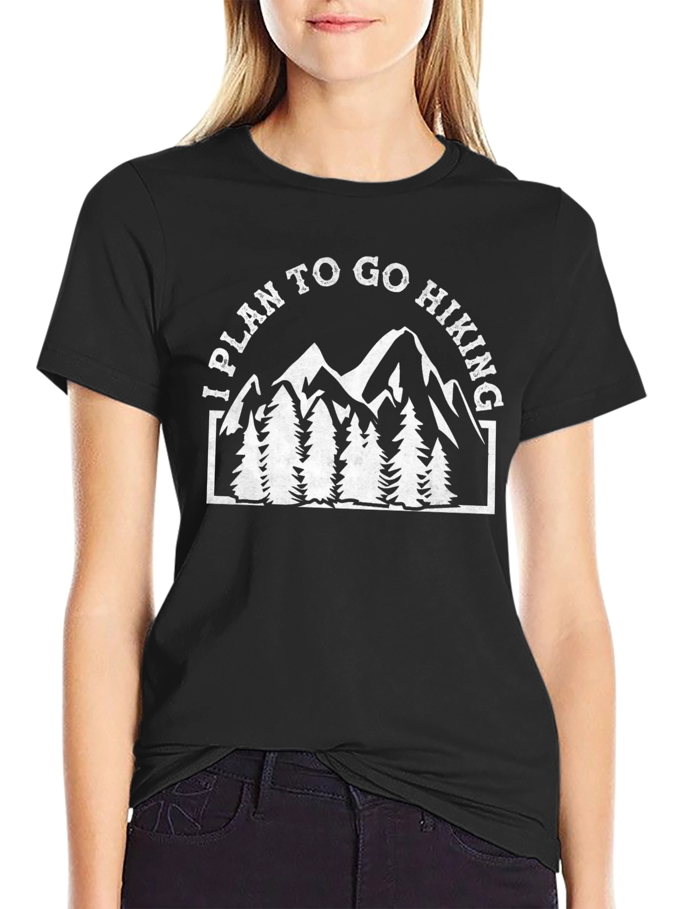 Hiking T-Shirt: I Plan to Go Hiking Graphic Tee