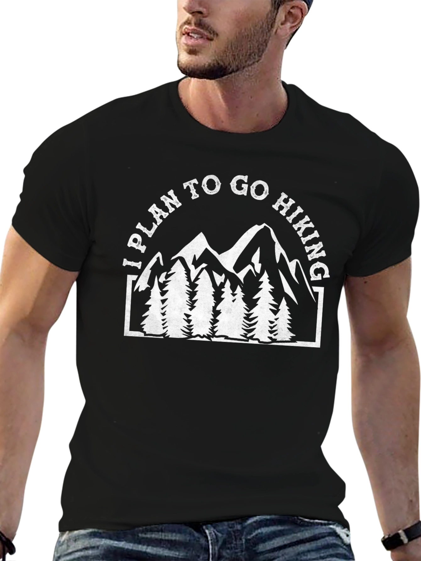 Hiking T-Shirt: I Plan to Go Hiking Graphic Tee