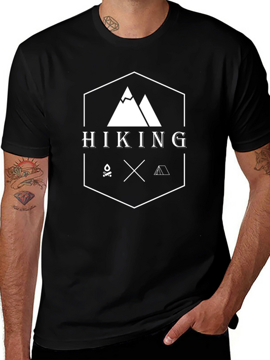 Hiking Adventure Graphic Tee - Black