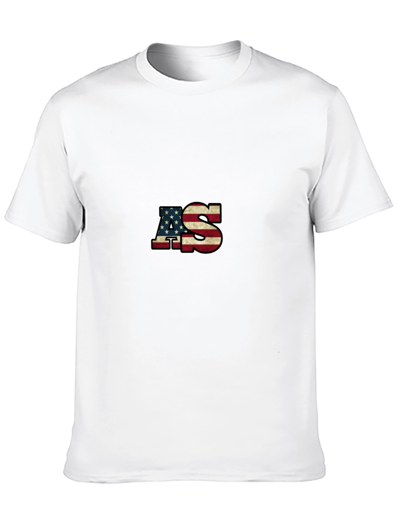 American Flag AS Patriotic Graphic T-Shirt