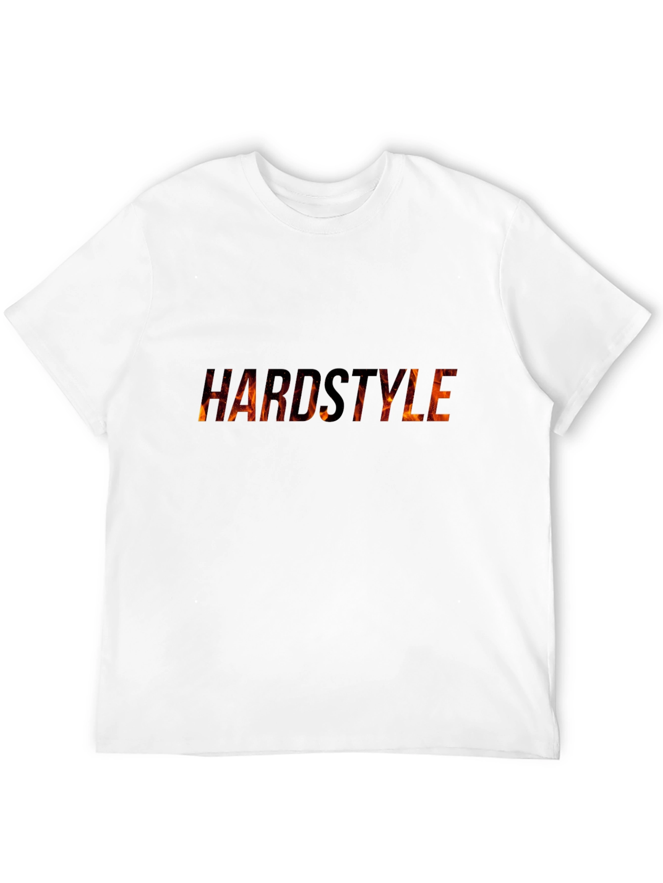 Hardstyle Graphic Tee - Flame Design Black T-Shirt