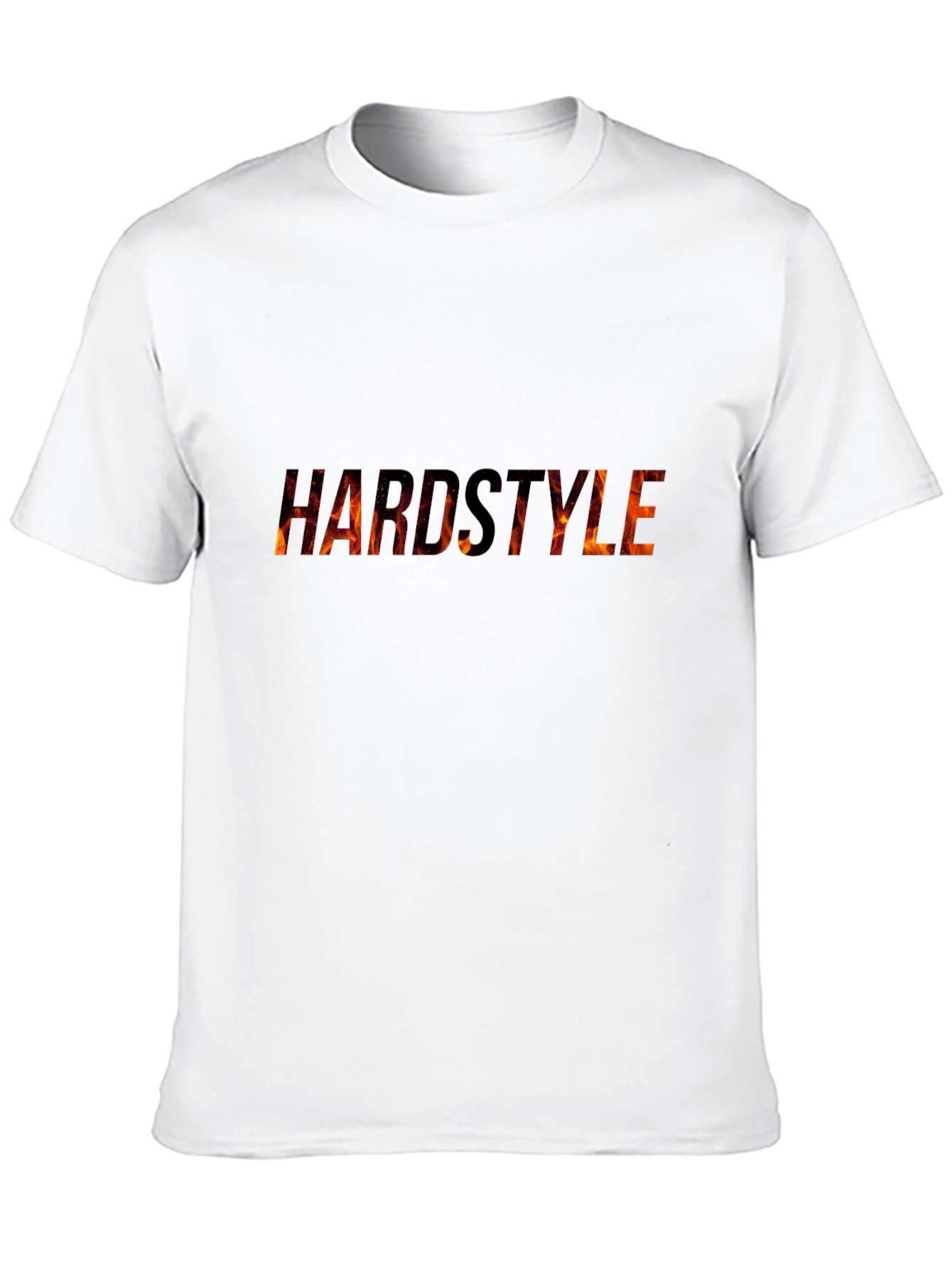 Hardstyle Graphic Tee - Flame Design Black T-Shirt