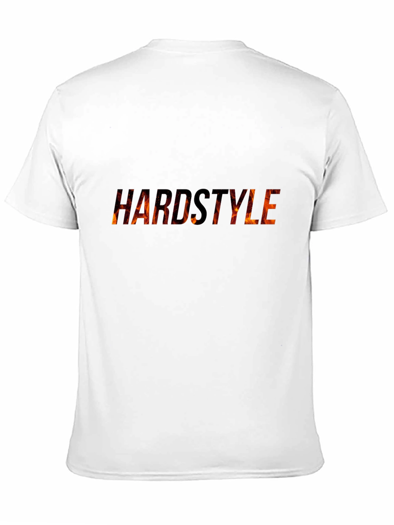 Hardstyle Graphic Tee - Flame Design Black T-Shirt