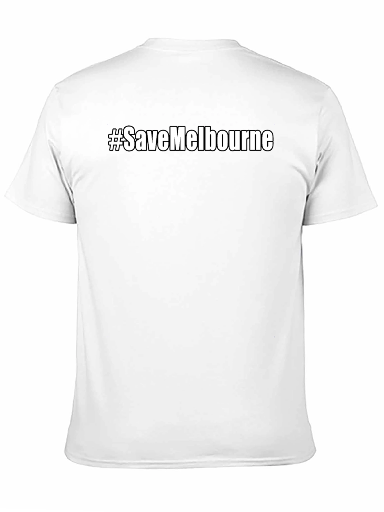 #SaveMelbourne Black Graphic T-Shirt