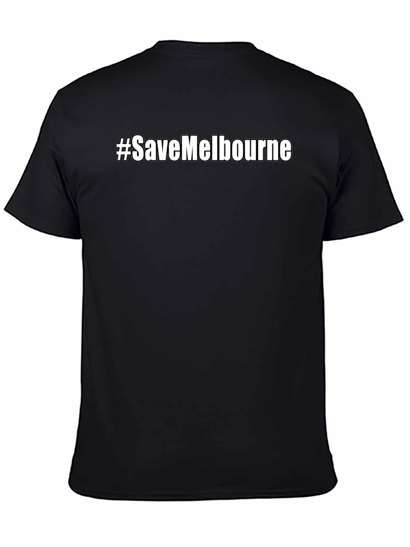 #SaveMelbourne Black Graphic T-Shirt