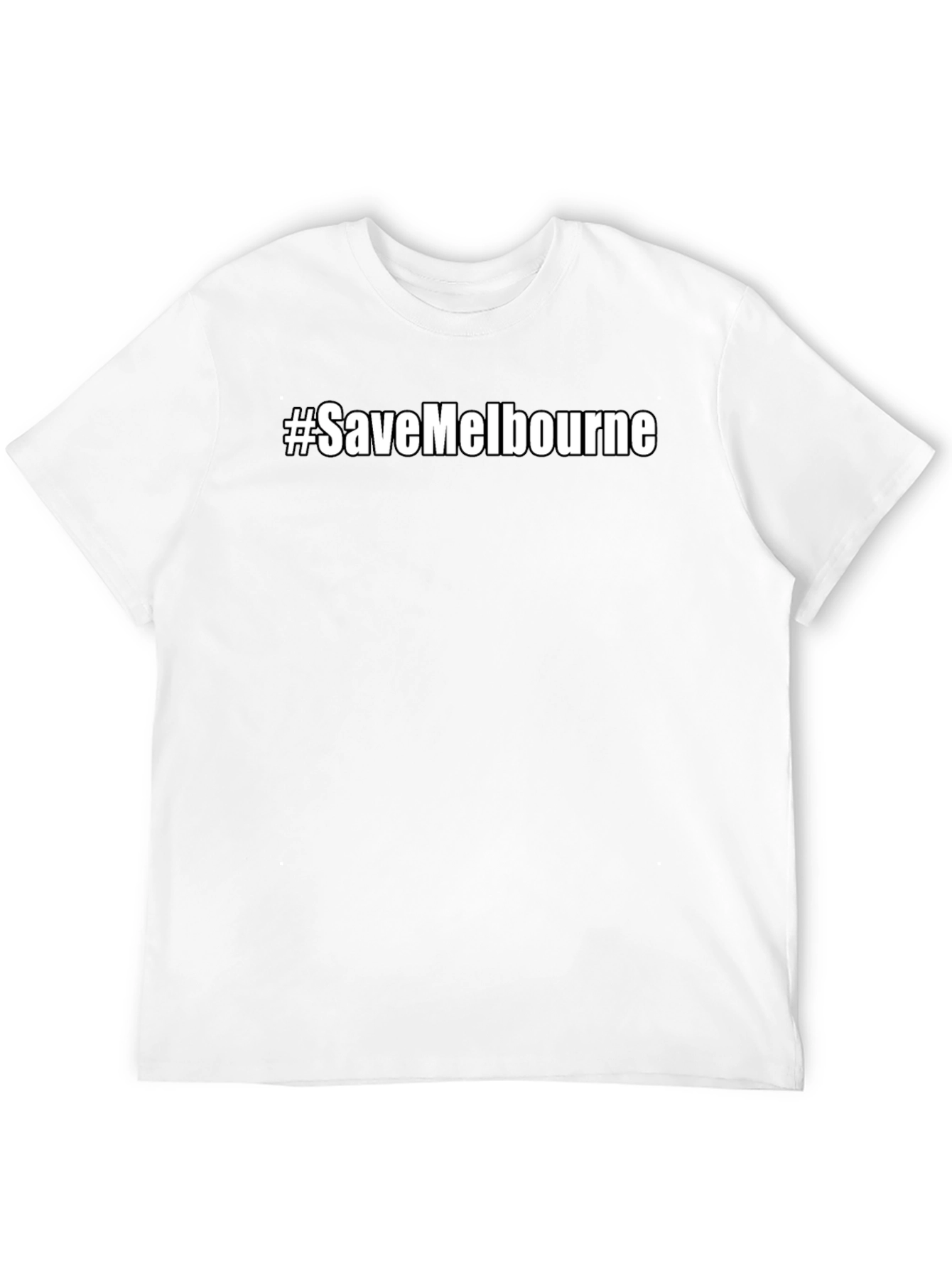 #SaveMelbourne Black Graphic T-Shirt