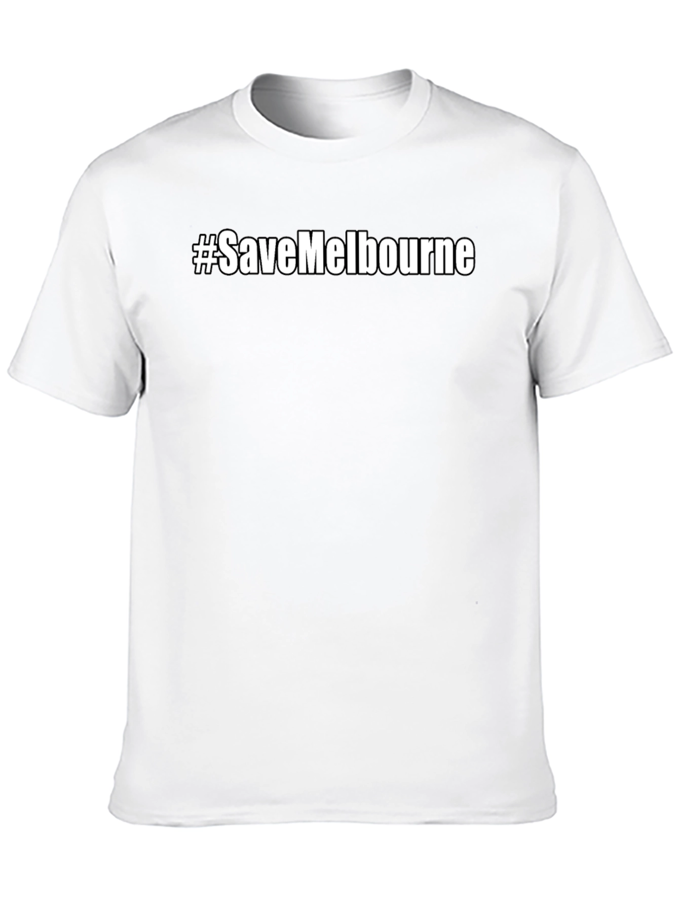 #SaveMelbourne Black Graphic T-Shirt