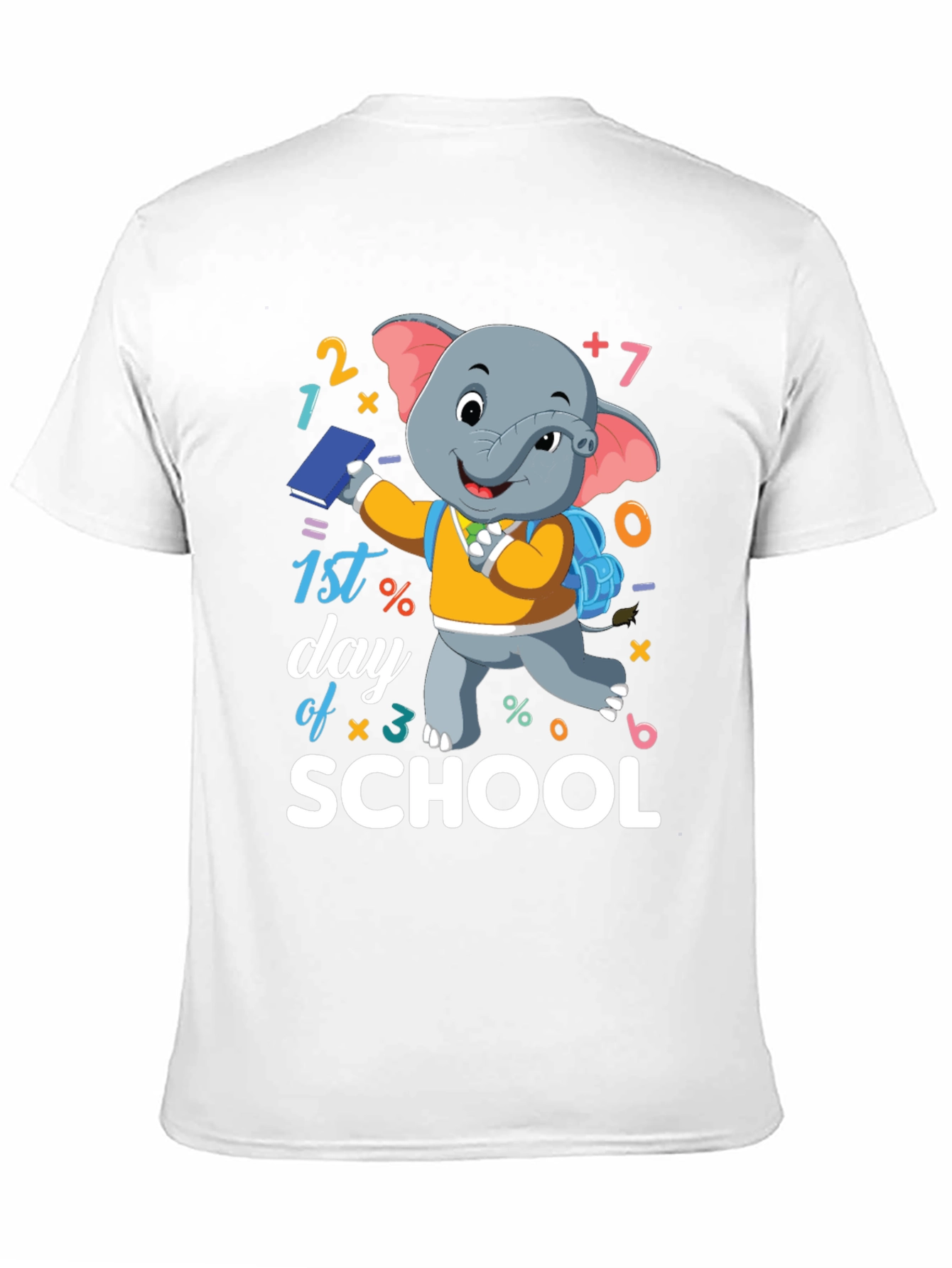 1st Day of School Elephant T-Shirt