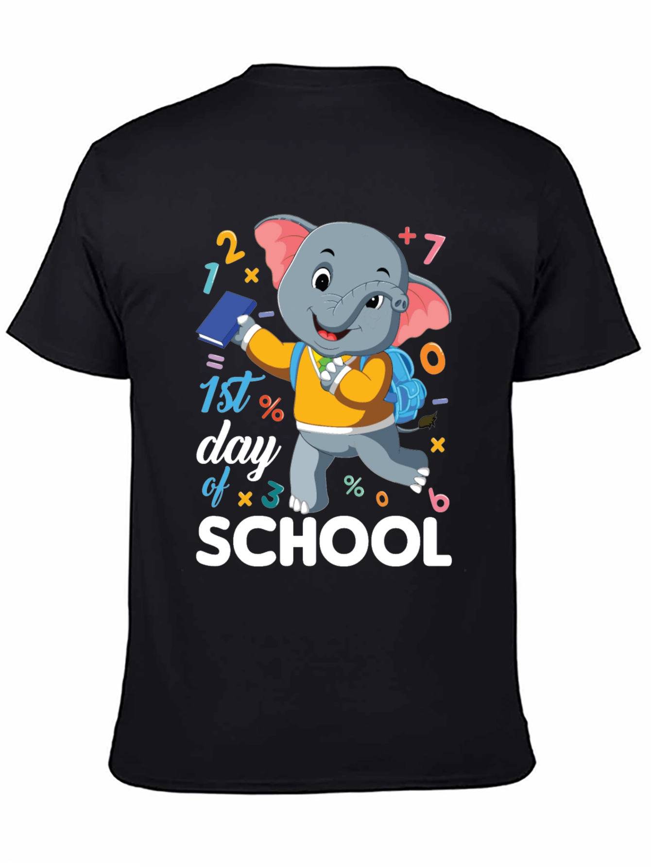 1st Day of School Elephant T-Shirt