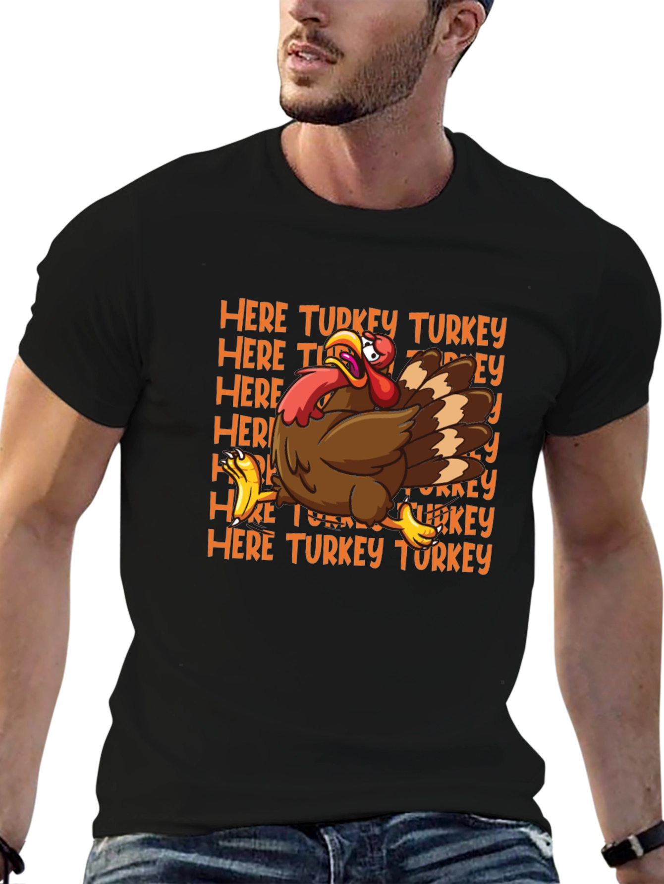 Here Turkey Graphic T-Shirt