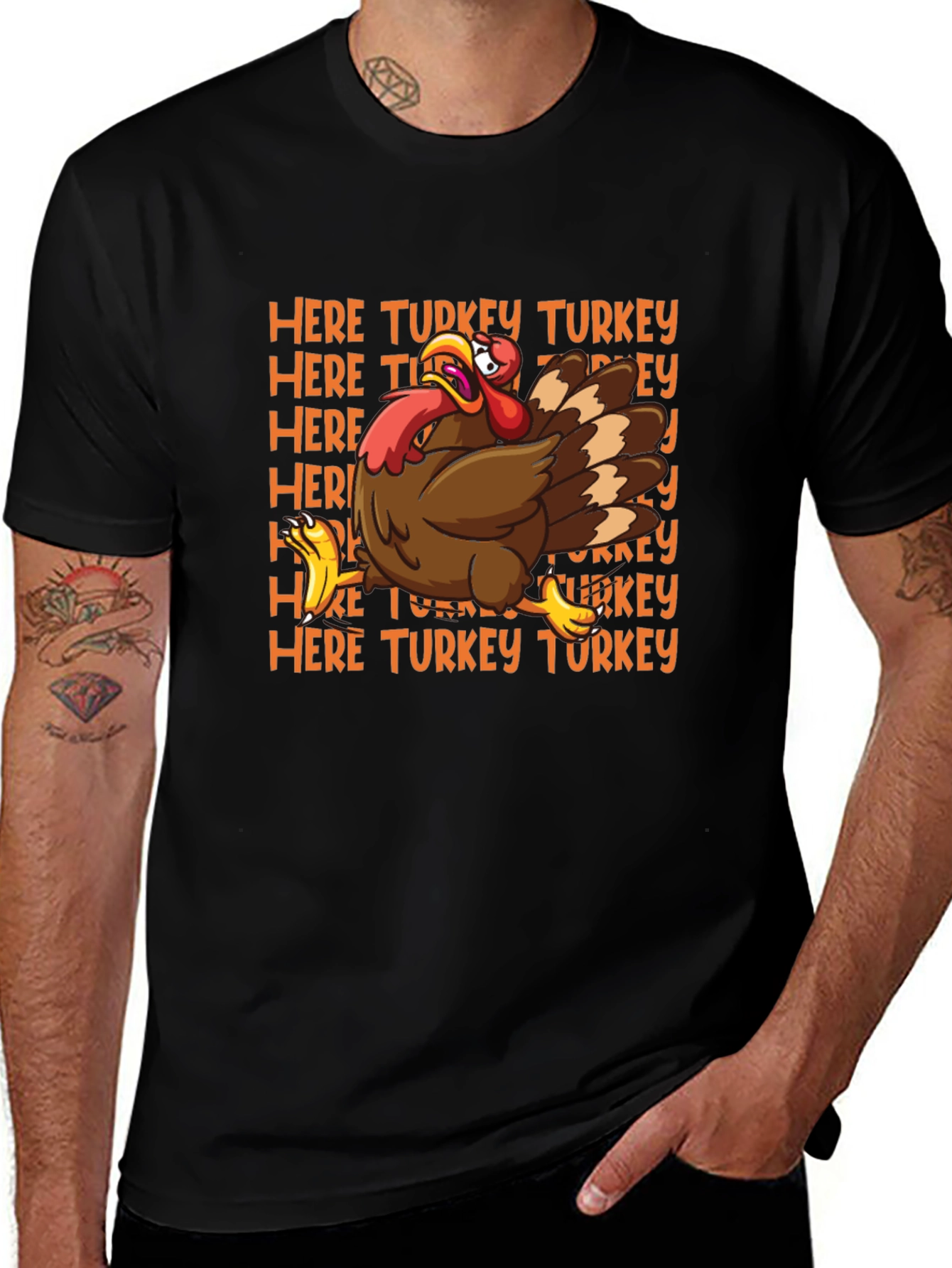 Here Turkey Graphic T-Shirt