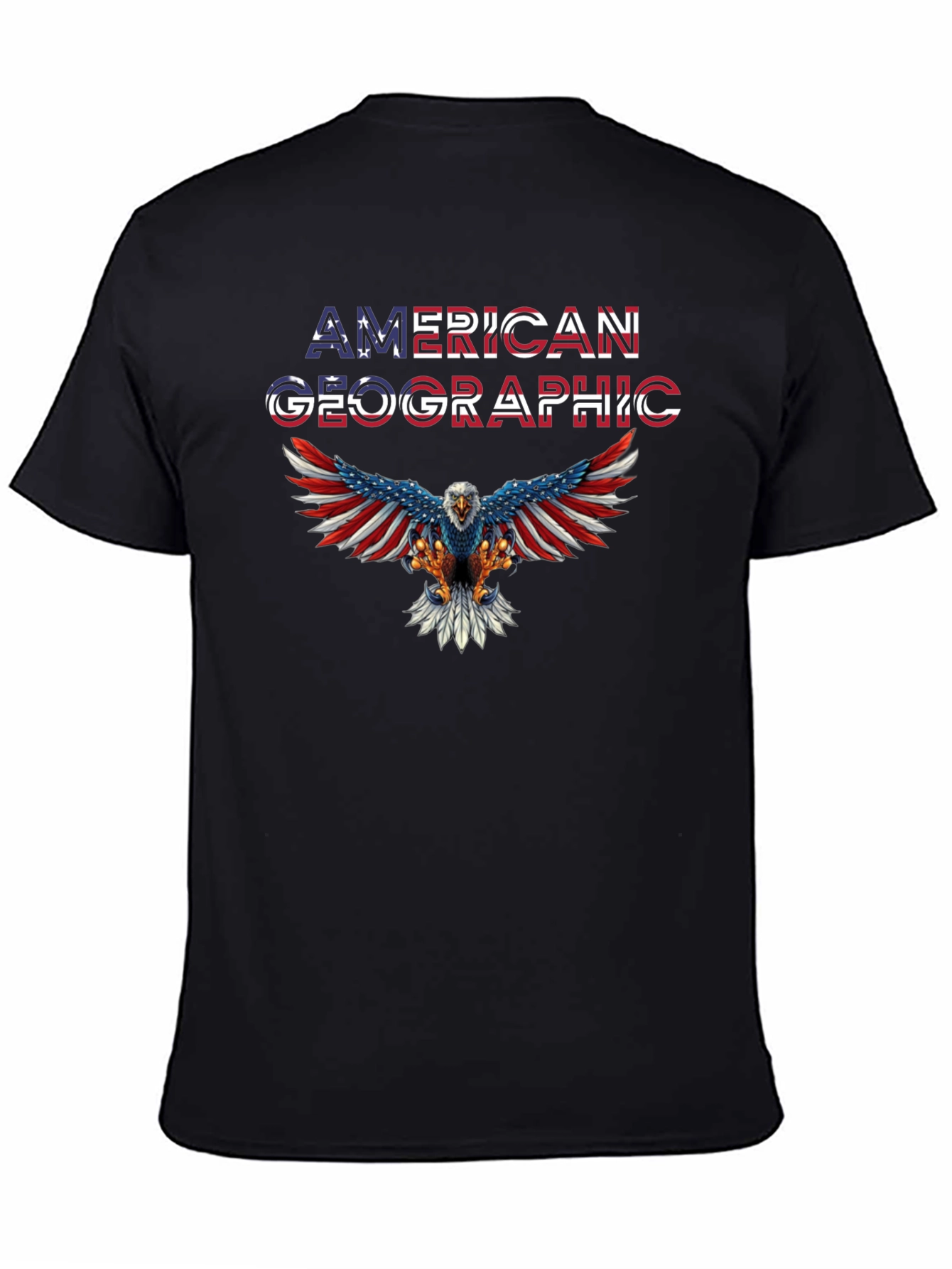 American Geographic Eagle Patriotic T-Shirt