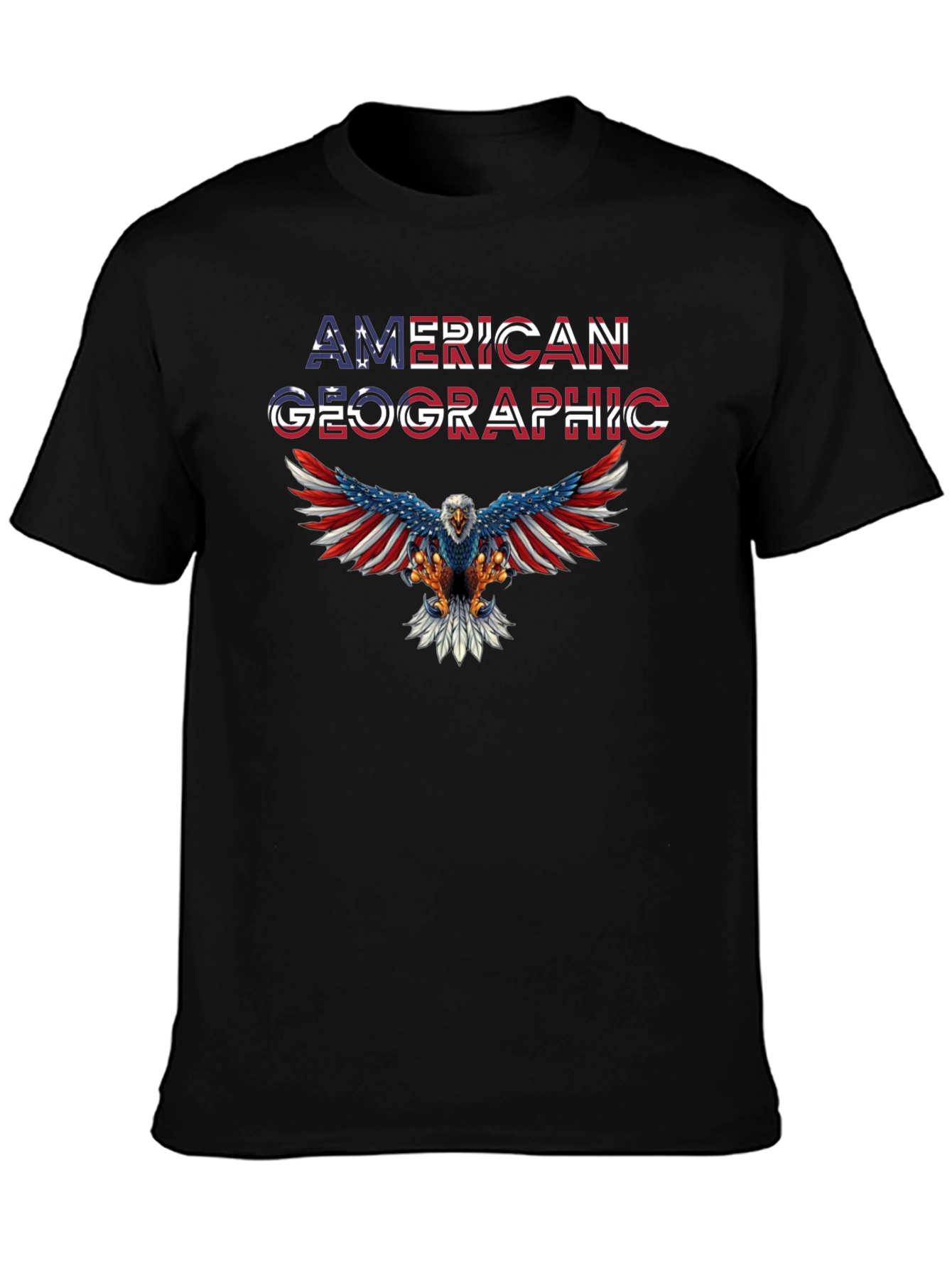 American Geographic Eagle Patriotic T-Shirt