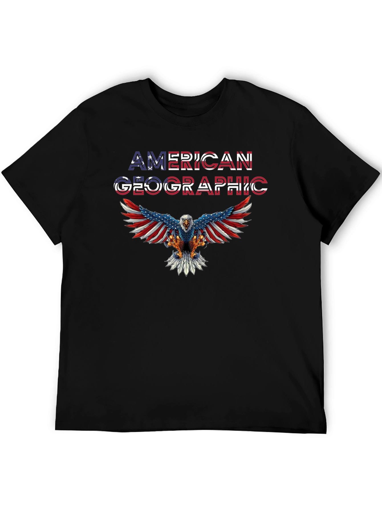 American Geographic Eagle Patriotic T-Shirt
