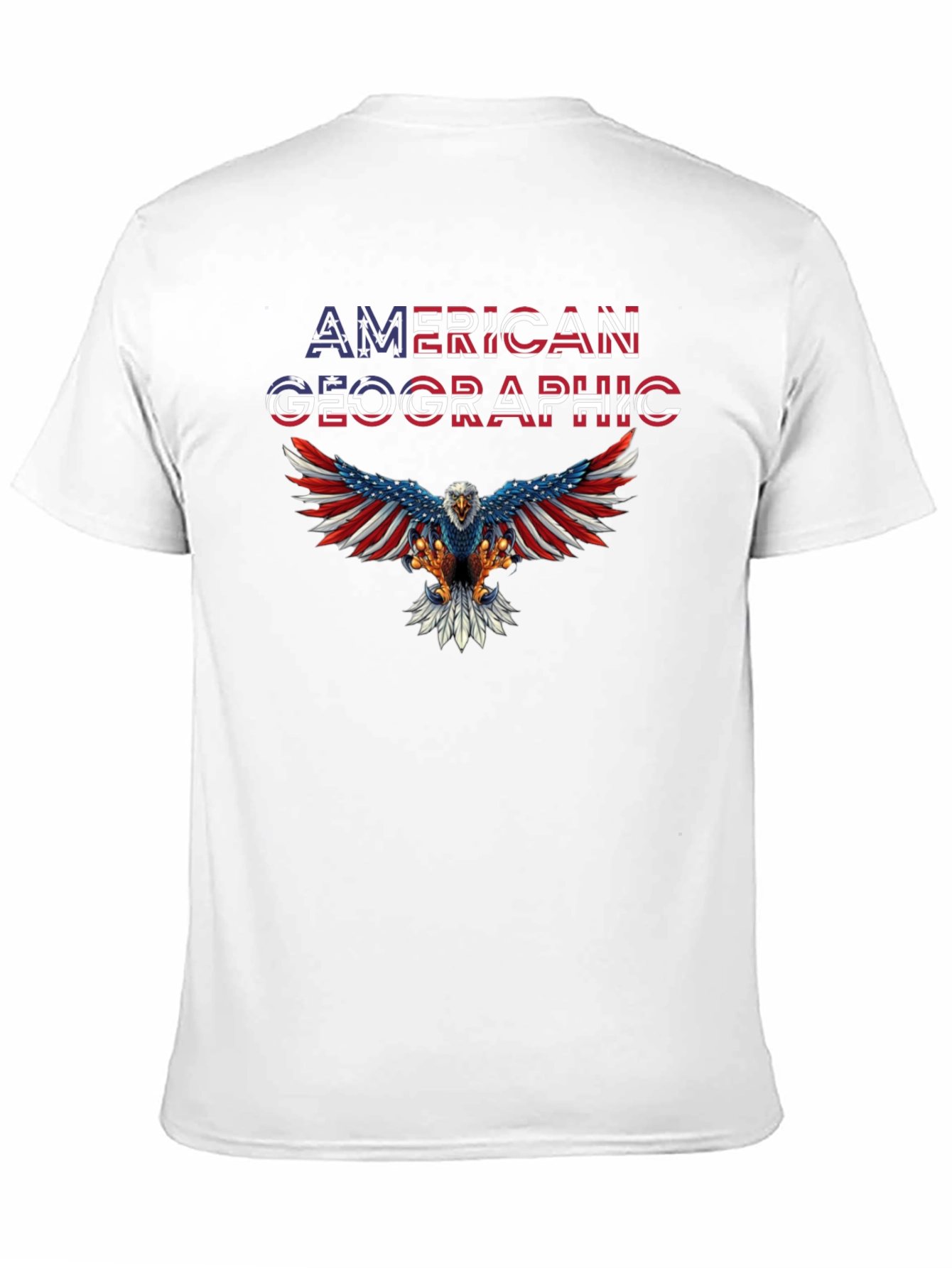American Geographic Eagle Patriotic T-Shirt
