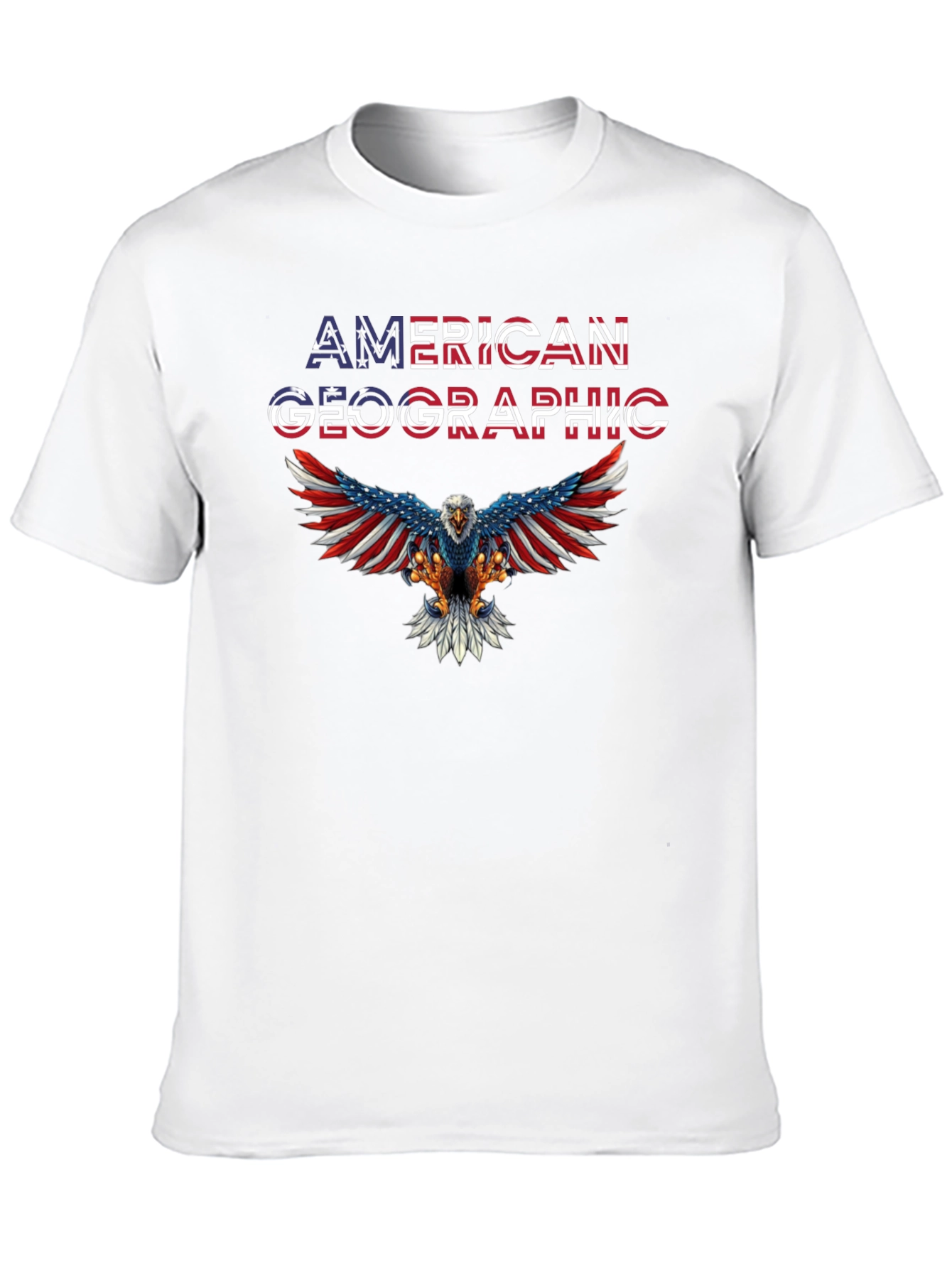 American Geographic Eagle Patriotic T-Shirt