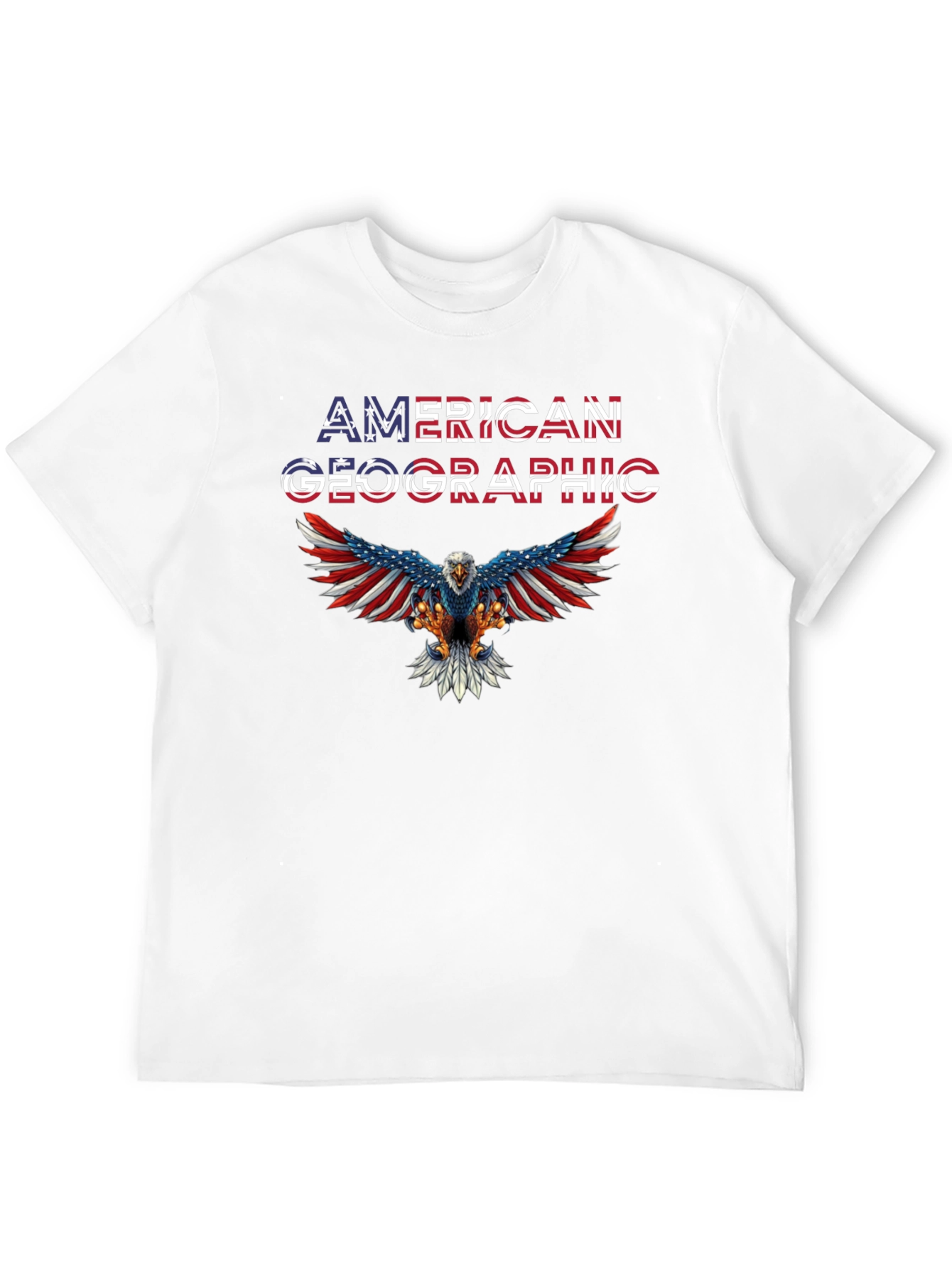 American Geographic Eagle Patriotic T-Shirt