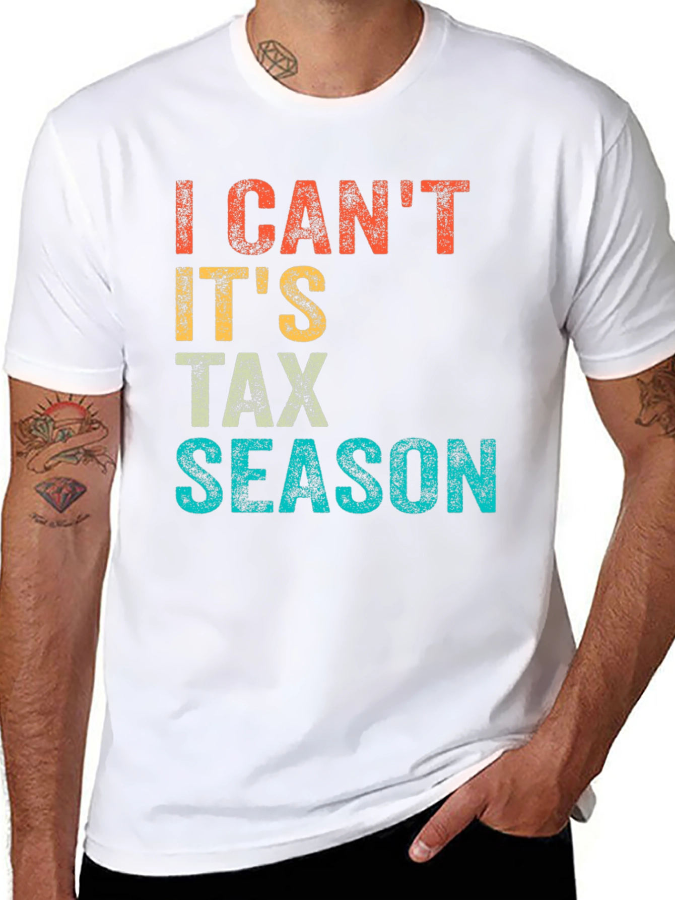 I Cant Its Tax Season Graphic Tee