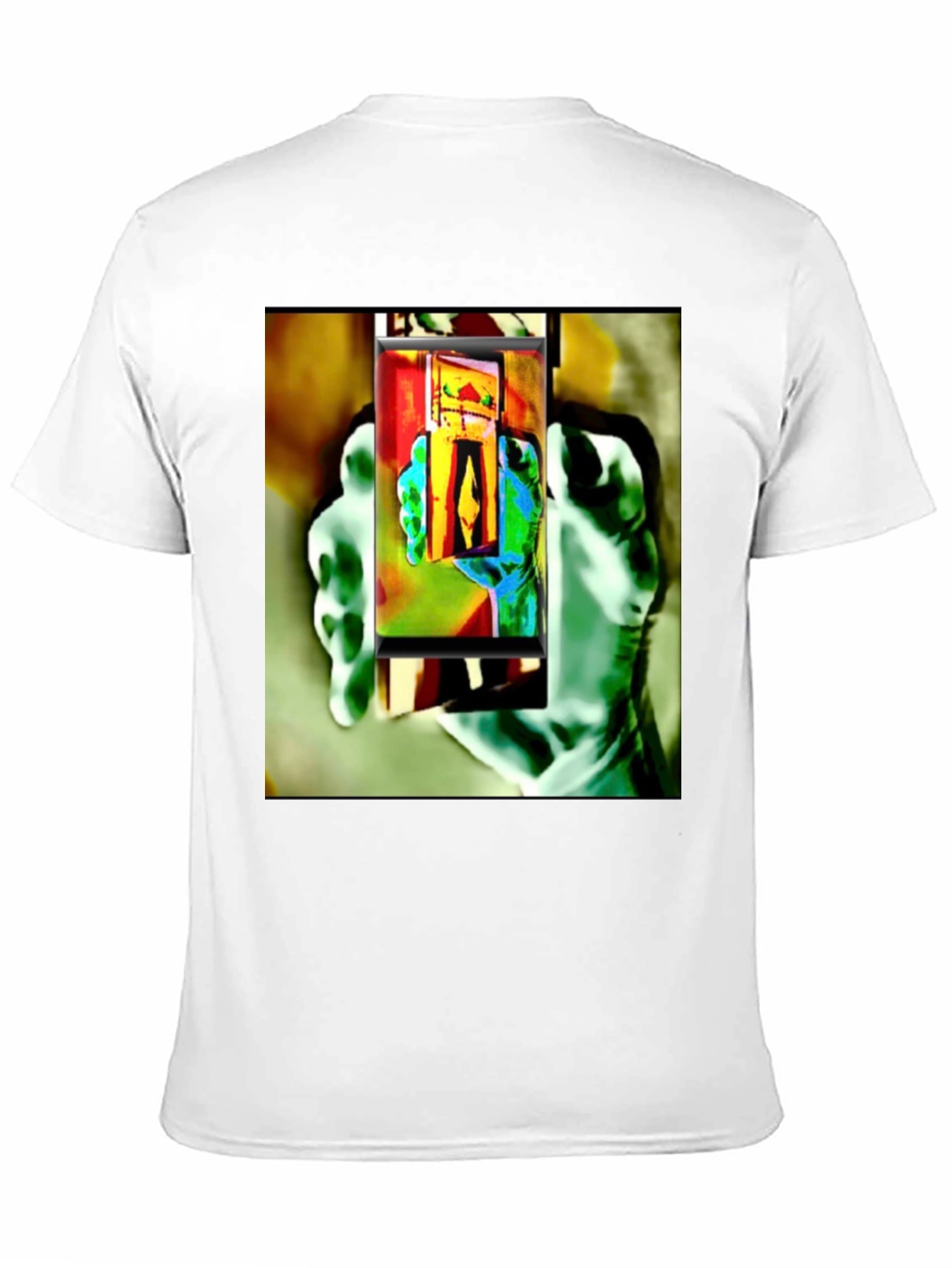 Abstract Art Print Black T-Shirt